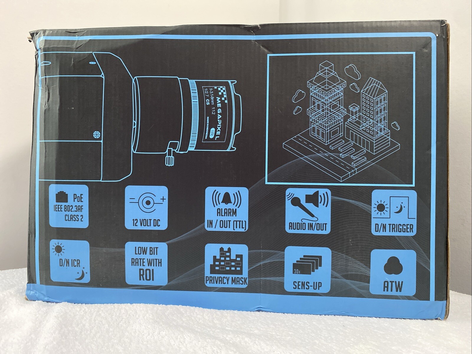 OOSSXX PoE+ DVR + 6 Cameras Set Why 8.0 Mega (4K) 25/30 FPS Network Camera Range