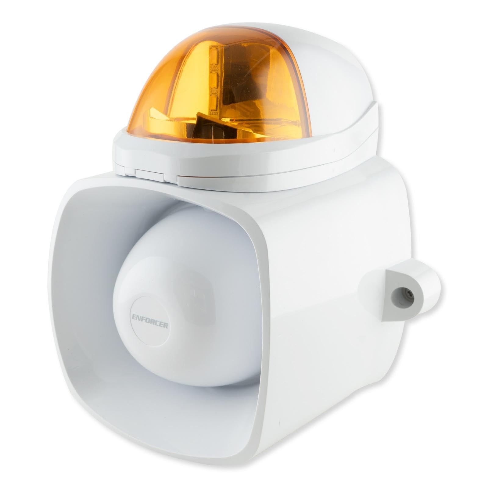 SH-816S-SQ/A Enforcer Siren/Strobe with Audio Input, Amber