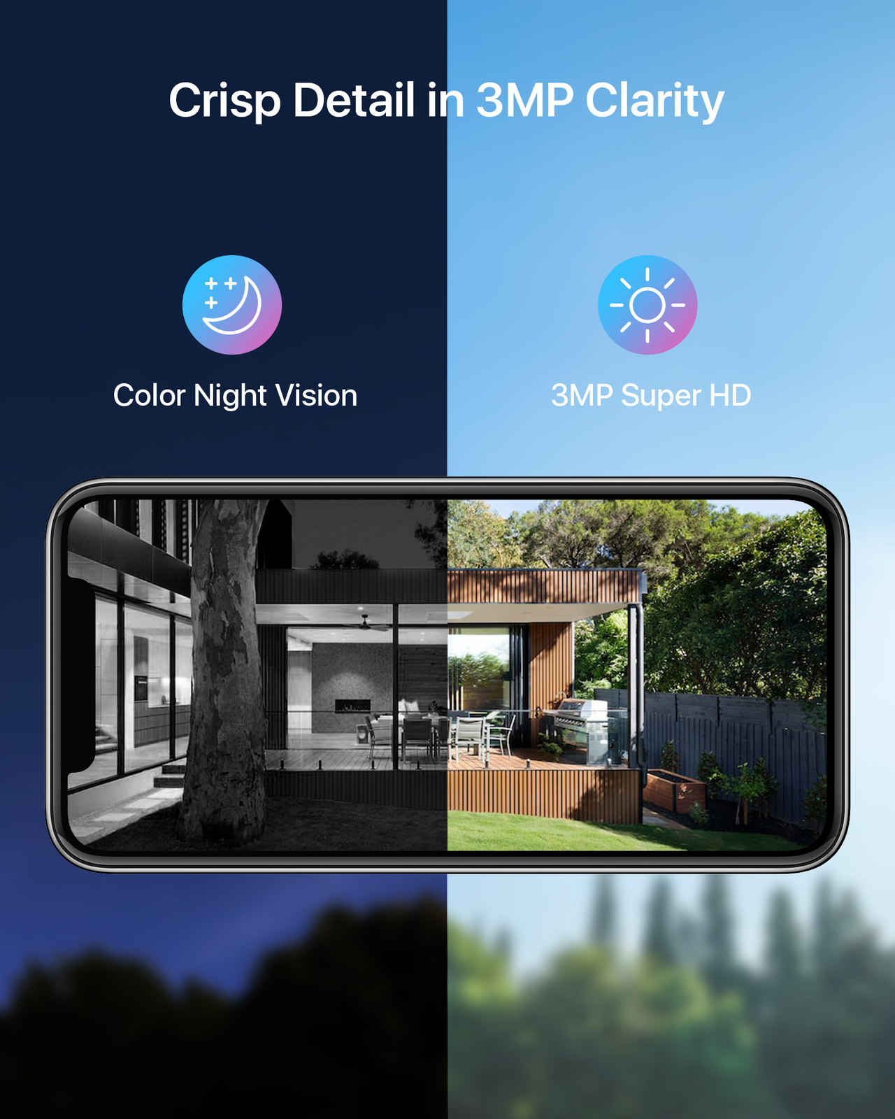 ZOSI 2K 3MP 8CH WiFi Security IP Camera System Two-Way Audio Color Night Vision