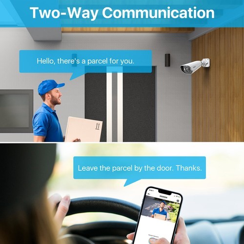 ZOSI 8CH/16CH 4K 8MP POE Security Camera System H.265+ AI Detect Audio 4TB HDD