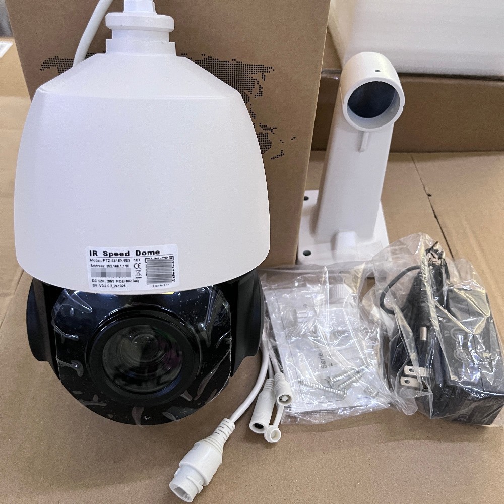VIKYLIN 8CH 8POE NVR 40×ZOOM 360° IR100M 8MP PTZ Camera System Auto Tracking Lot