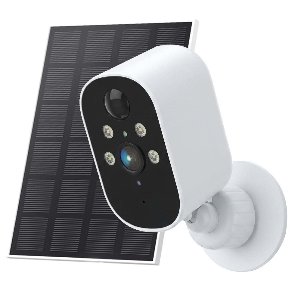 4Pcs Solar BatterCamera Outdoor Wireless WiFi Security Camera System Solar CCTV