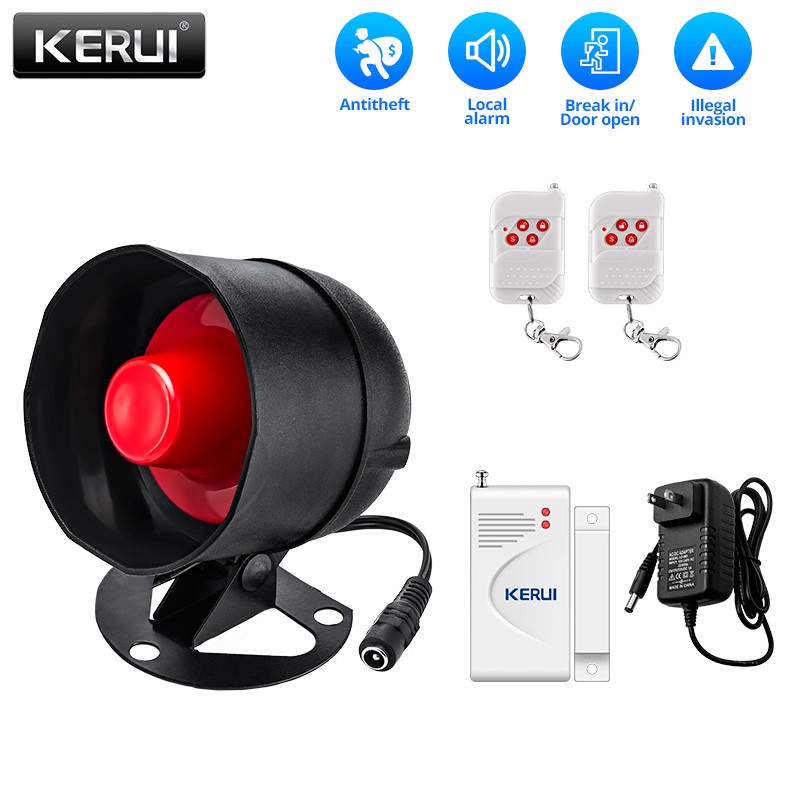 KERUI Home Wireless Burglar System Local Siren Speaker 120dB Safety Alarm Lot