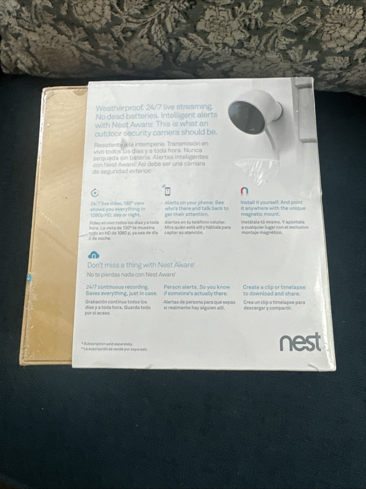 *NEW SEALED* Google Nest Outdoor Security Cam – 1st Gen – Wired (A0033 NC2100ES)
