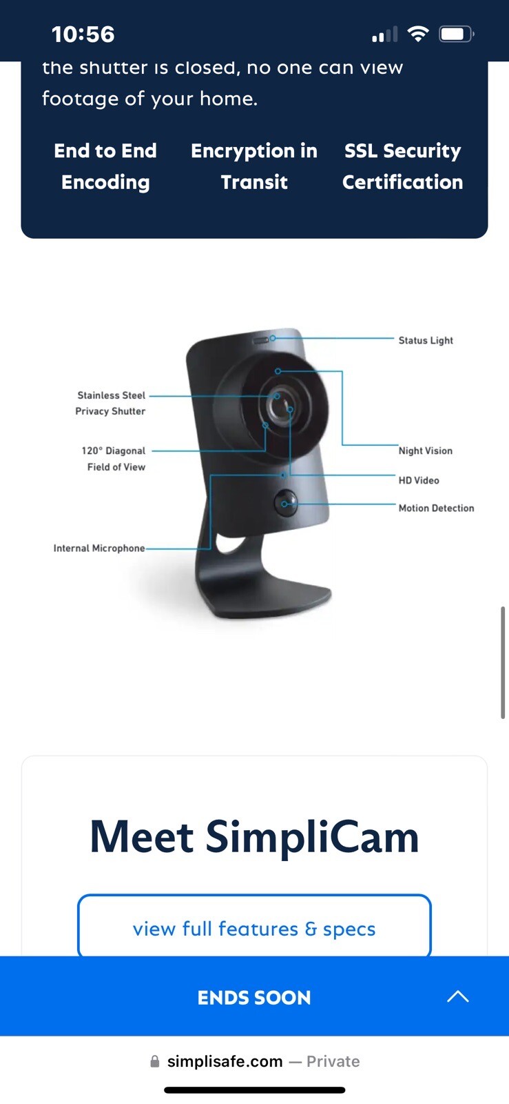 simplisafe indoor camera
