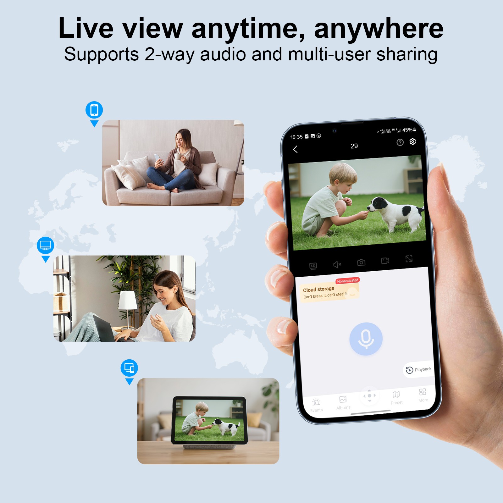 ARCCTV 4MP 5G WiFi Solar Security Camera System Wireless Outdoor CCTV Waterproof