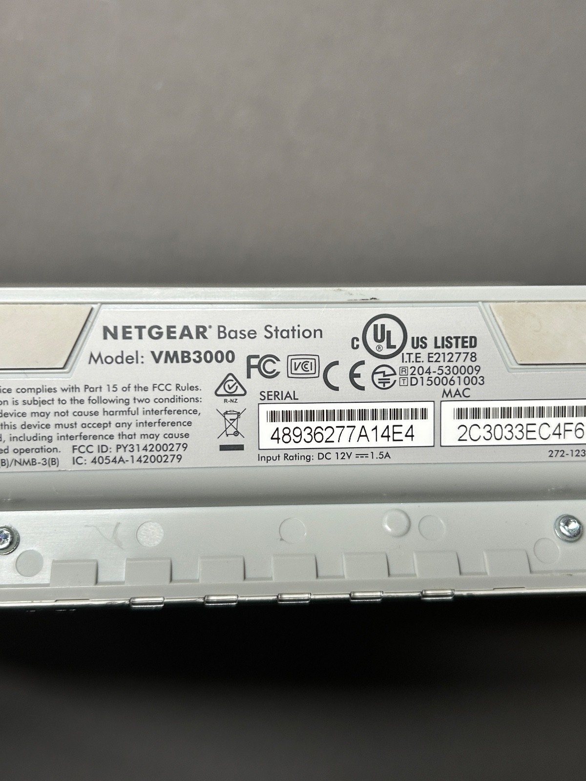 NETGEAR Arlo VMB3000 Base Station – Untested – No Power Adapter
