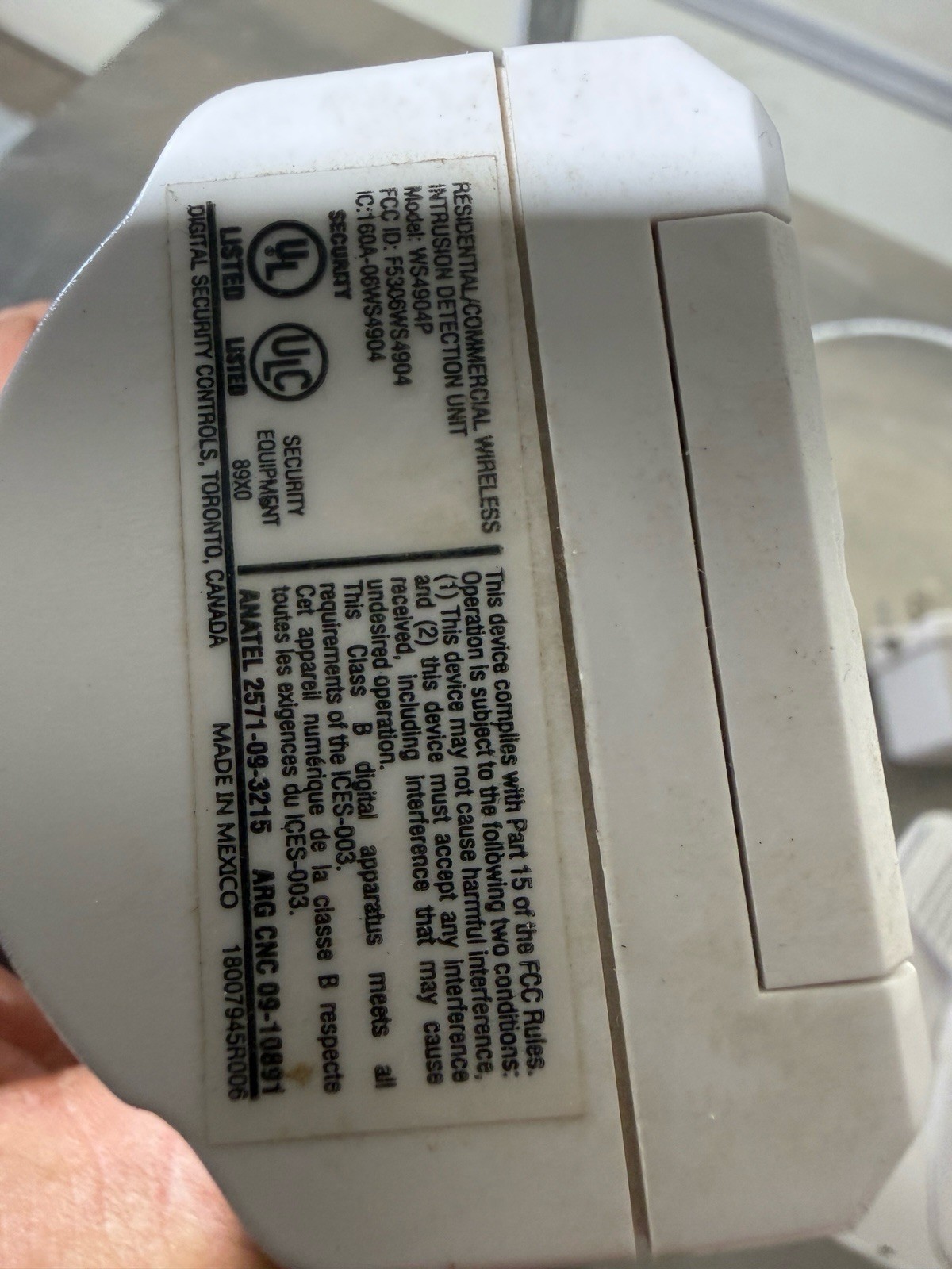 DSC Impassa SCW9057G-433 ADT Wireless Alarm Panel w/ WS4904P Motion & Power