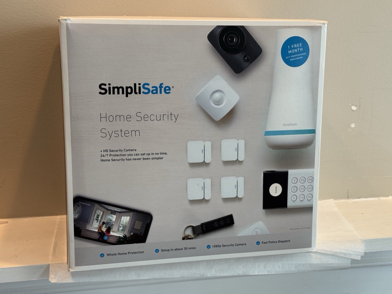 SimpliSafe Home 10-Pc. Security System with 1080p HD Security Camera HSK 101