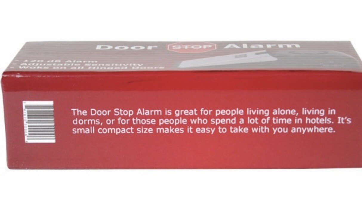 3 DOOR STOP Alarm Home Hotel Travel Wireless Security Alert Portable Safety Bloc