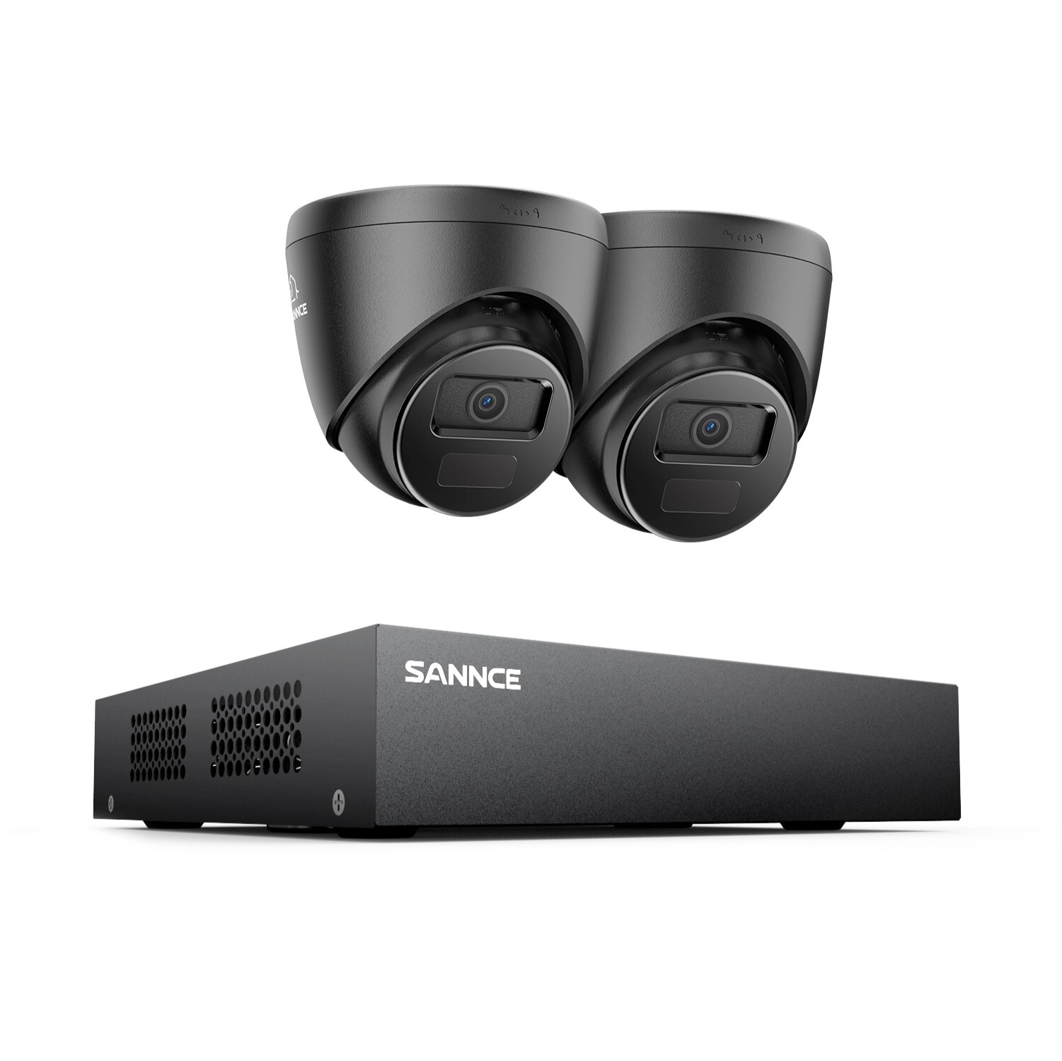 SANNCE 5in1 8CH DVR 1080P CCTV Security Camera System AI Human Detection H.265+