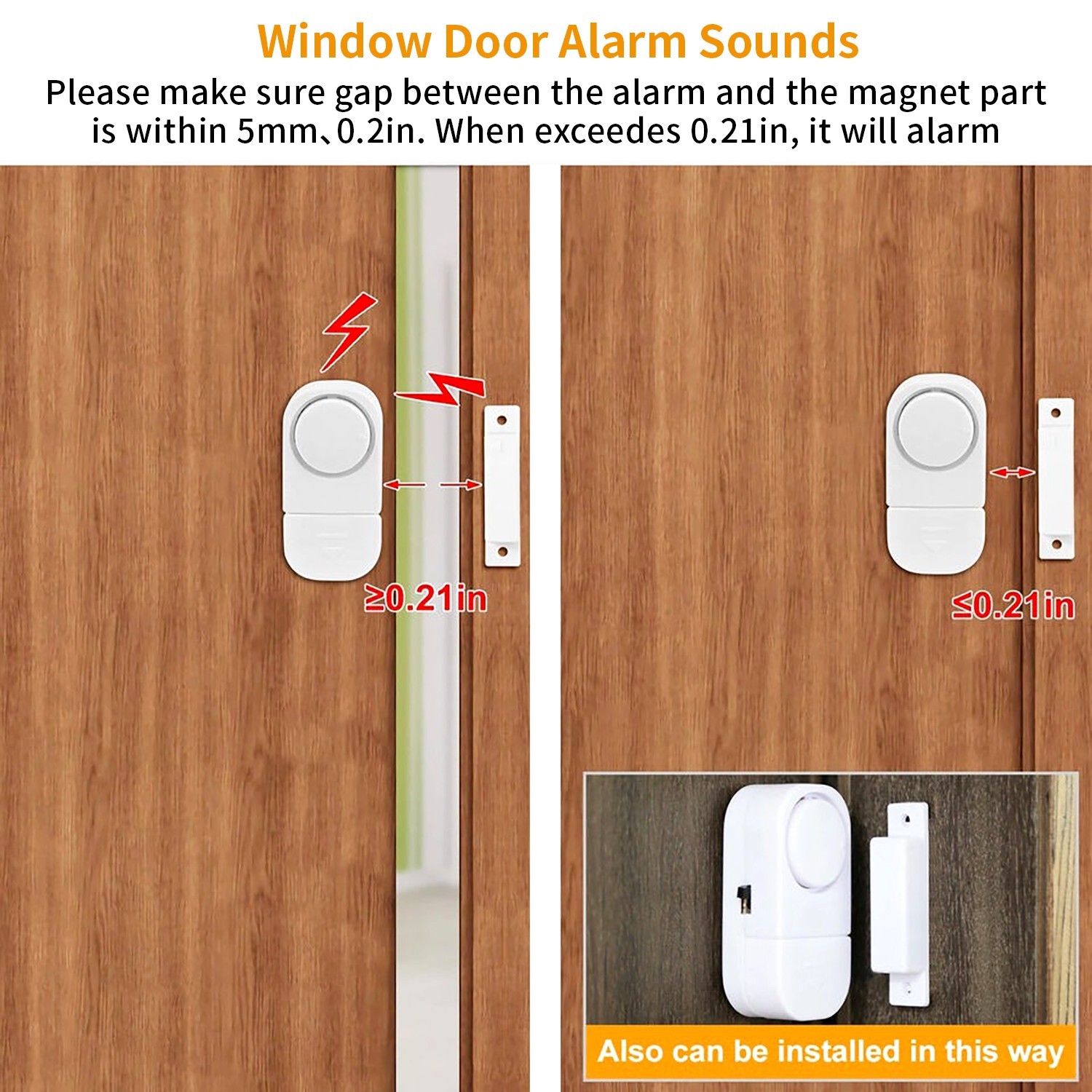 10 PCS Wireless Home Window Door Burglar Security ALARM System Magnetic Sensor