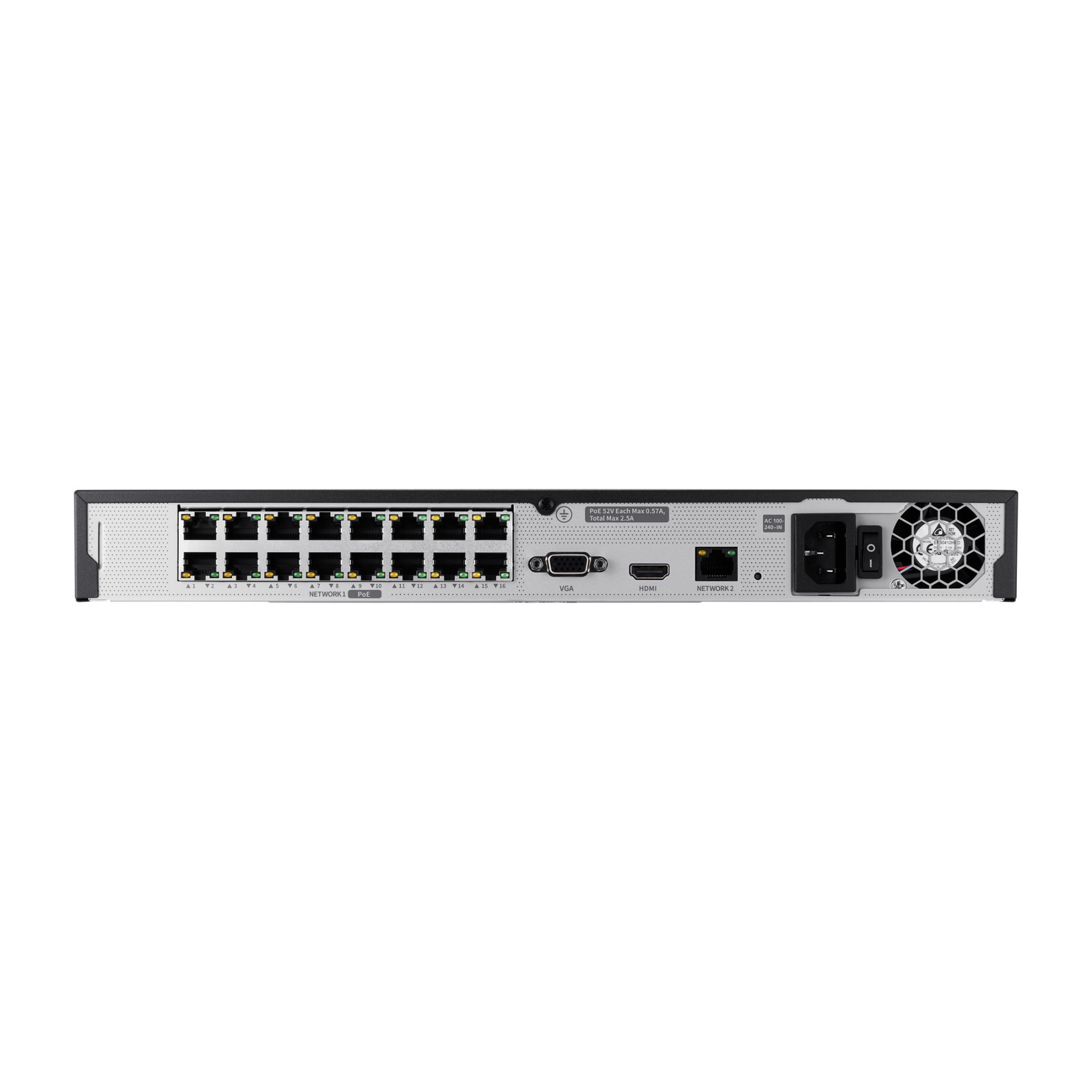 Hanwha Techwin ARN-1610S-4TB HDD A Series 16 CH PoE NVR IP Security Recorder
