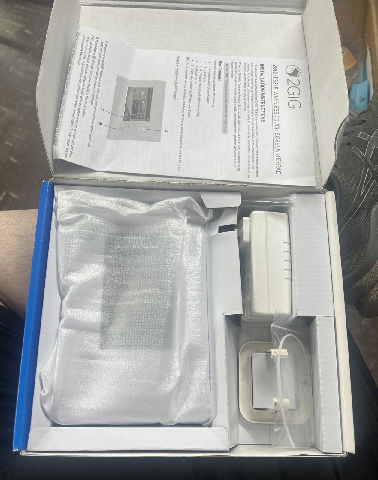 2GIG 2GIG-TS2-E WIRELESS TOUCHSCREEN KEYPAD FOR GC2E