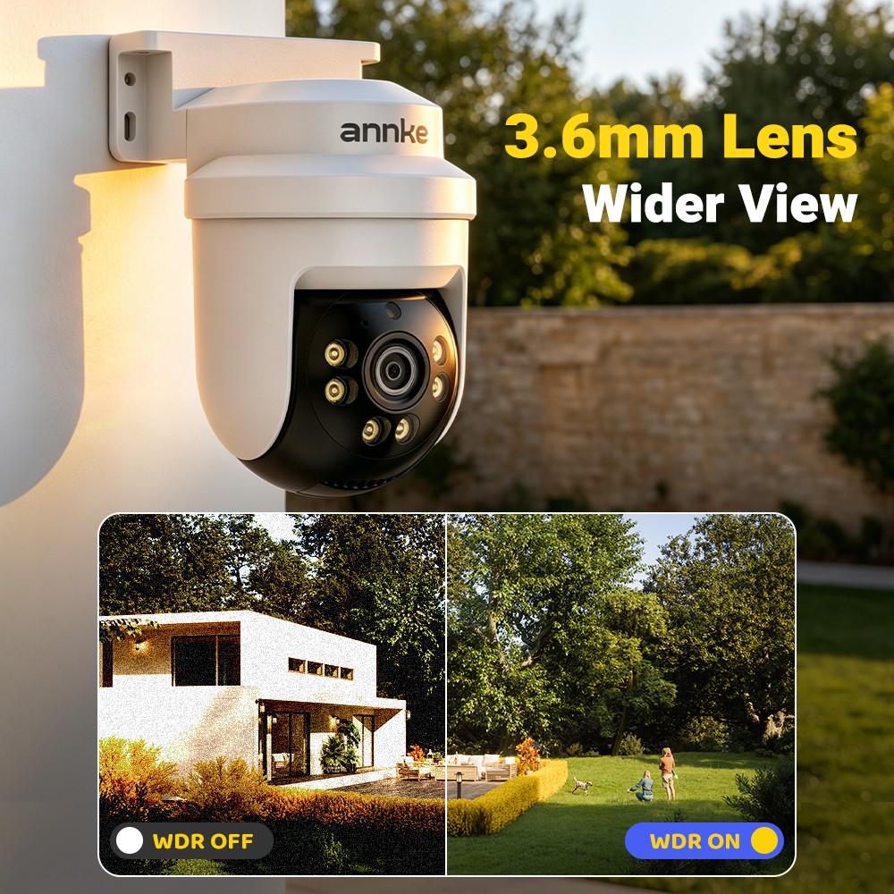 ANNKE 8CH 5MP DVR HD 1080P Video AI Security Camera System Outdoor 350° Pan&Tilt