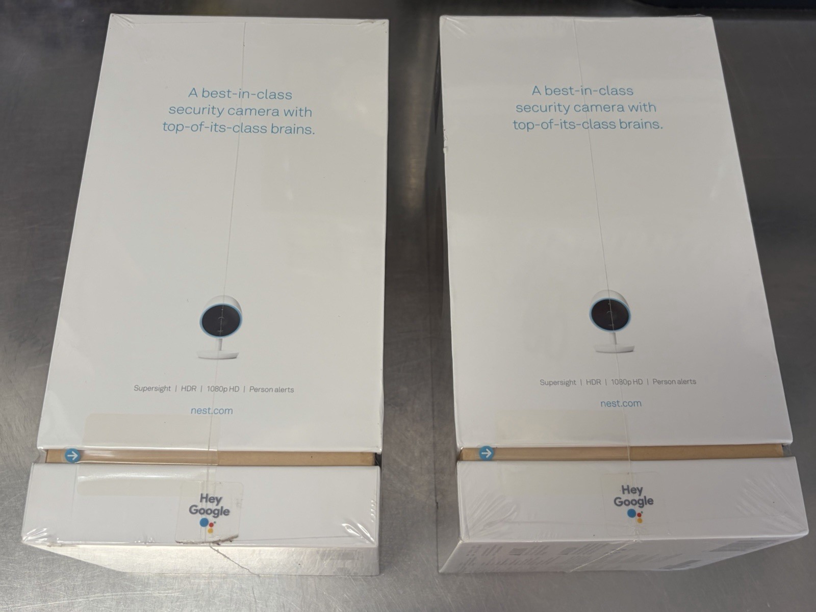 2-pack SEALED Nest Cam IQ Indoor Security Camera 1080p HDR Wi‑Fi White NC3100US