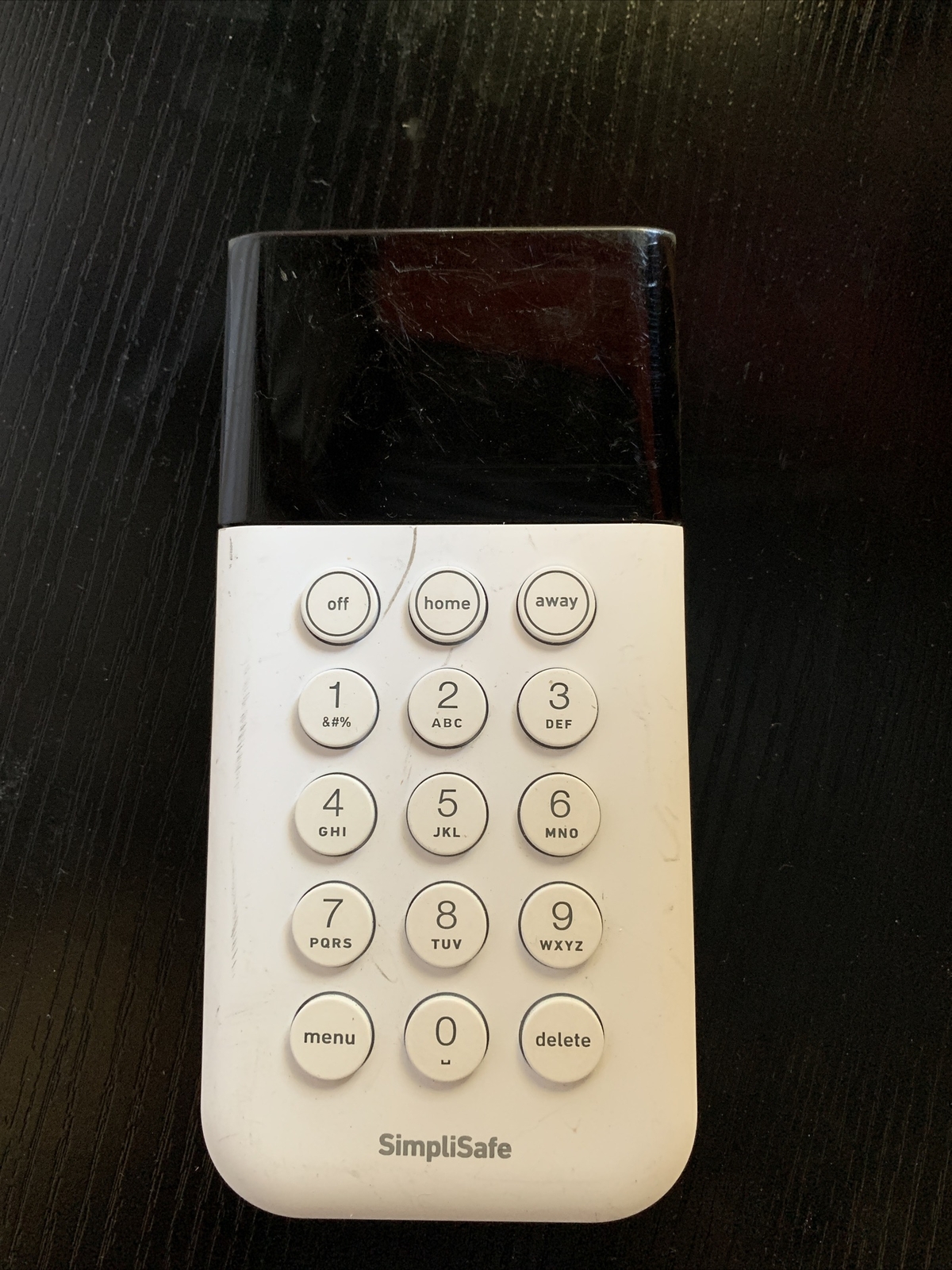 SimpliSafe SSKP3 White/Black Wireless Home Security System Standalone Keypad