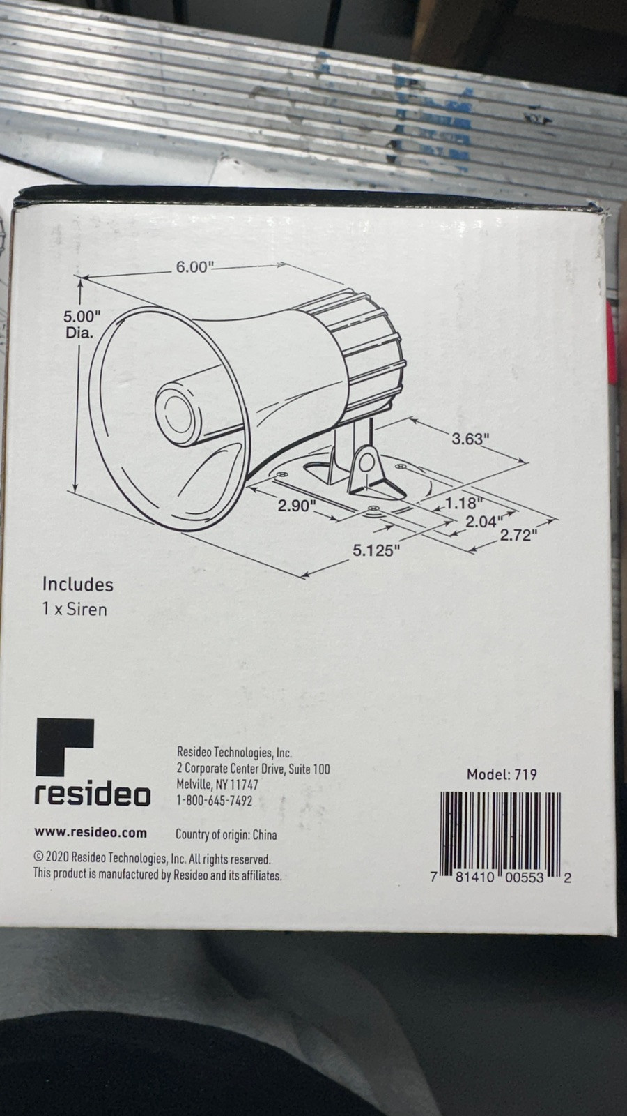 ADEMCO HONEYWELL 719 SELF- CONTAINED ELECTRONIC SIREN *NEW OTHER*