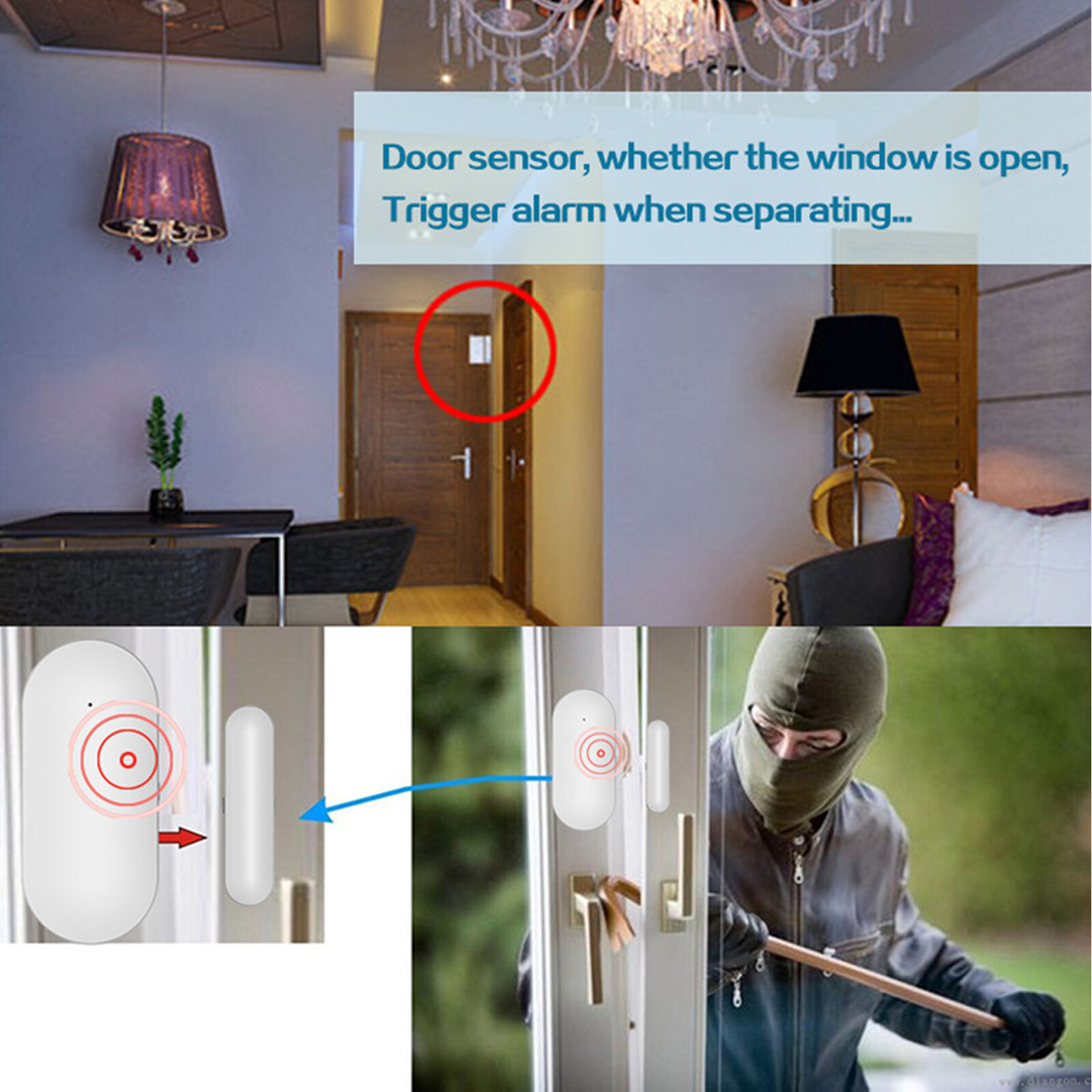 Wireless Smart House App Control Alarm System for Home Burglar Security Alarm