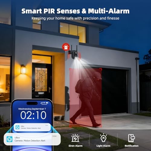 4G LTE Cellular Security Cameras Solar Powered No WiFi Security Black 1 pack