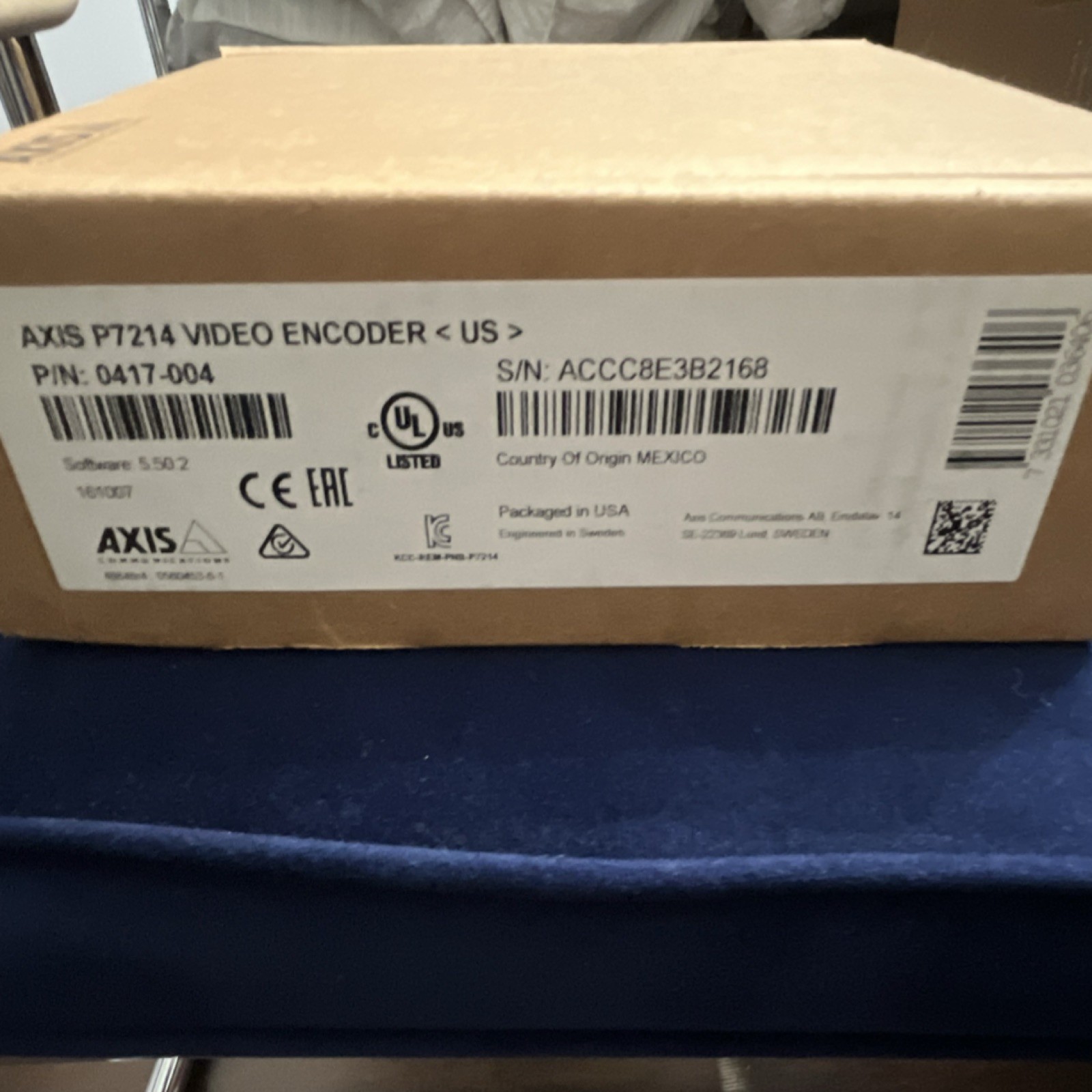AXIS P7214 4-Channel IP/Network Video Encoder Gray w/ Power Supply Manual