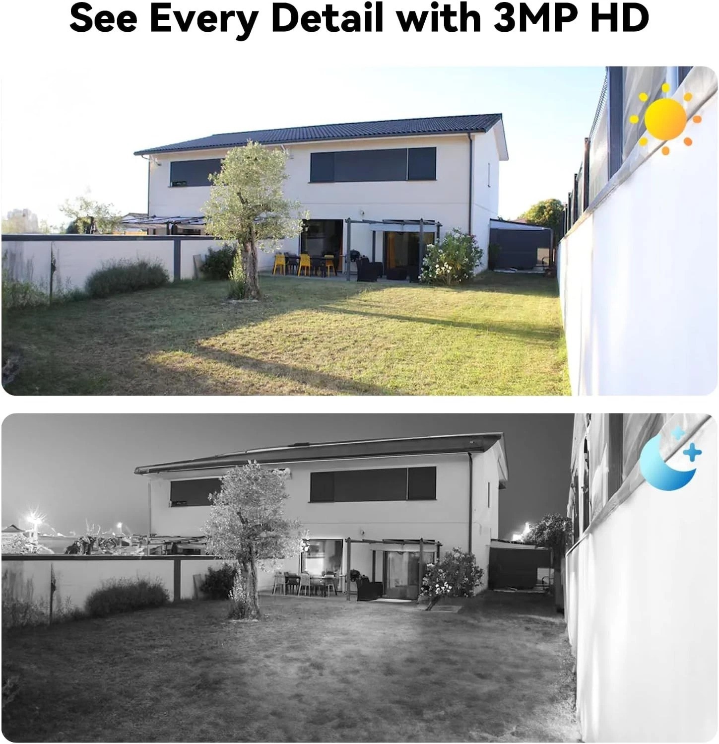 Outdoor Surveillance Kit: 4 x 3MP Cameras with Night Vision & Smart Detection