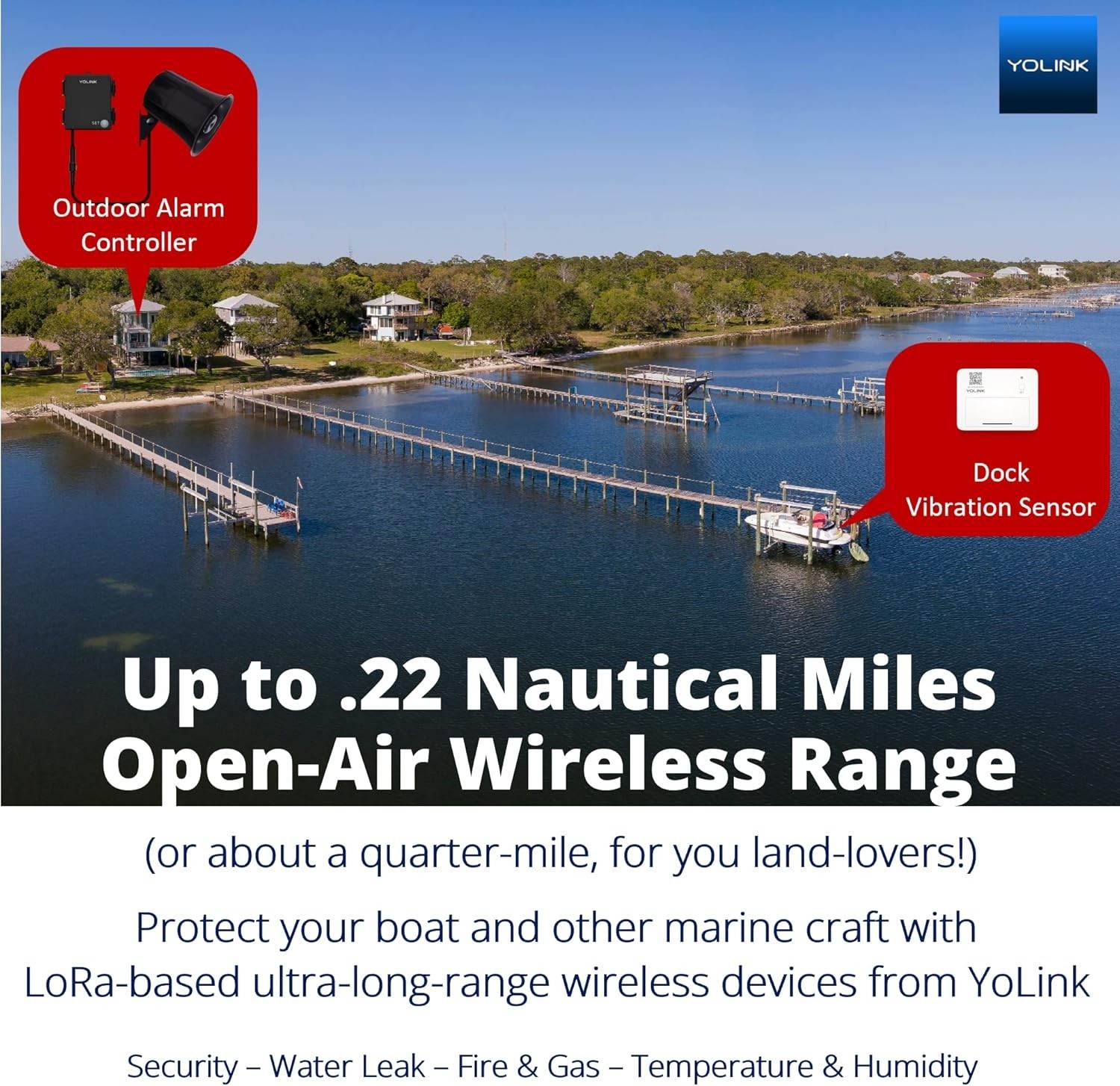 Long Range Wireless Siren Kit with Motion Detection & Voice Control Features