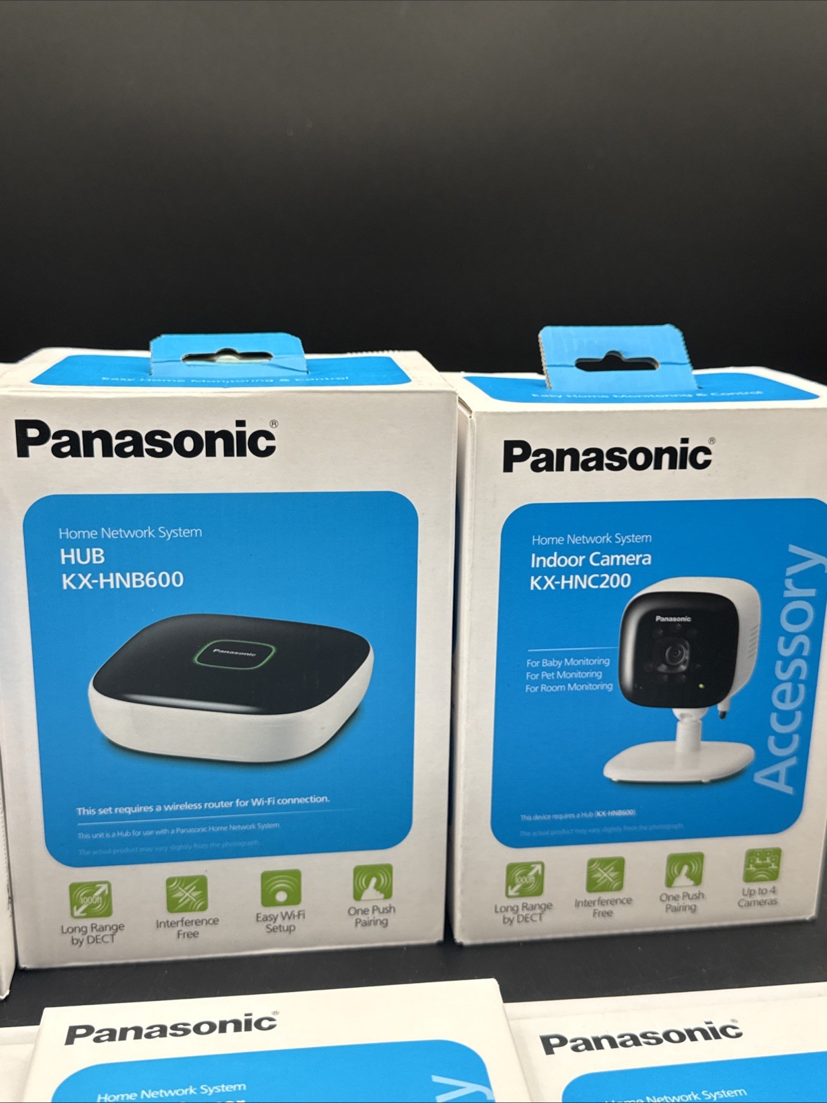 Panasonic Smart Home Security System Bundle KX-HNB600 With Cameras & Extras