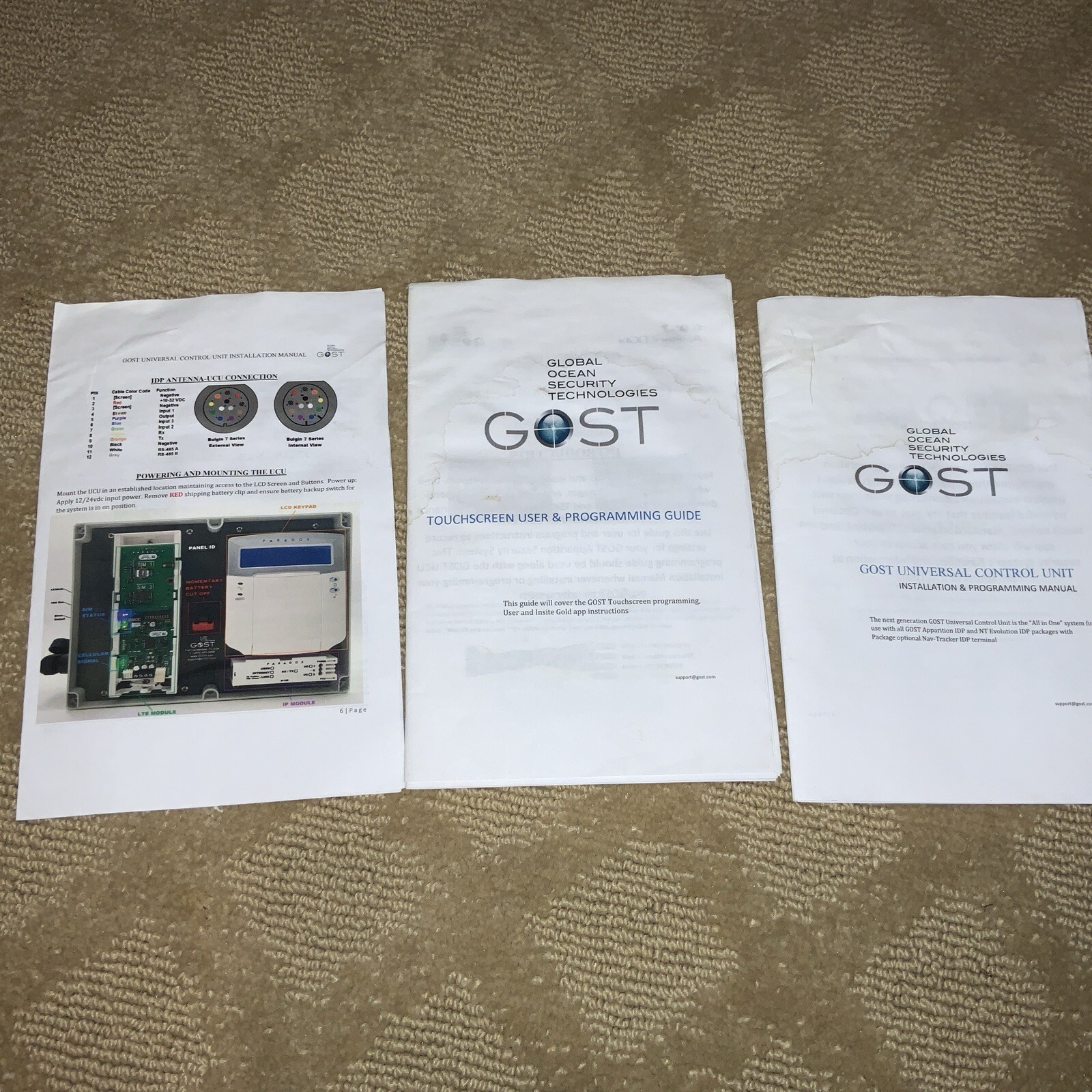 GLOBAL OCEAN SECURITY TECHNOLOGIES – GOST UNIVERSAL CONTROL PANEL with PAPERWORK