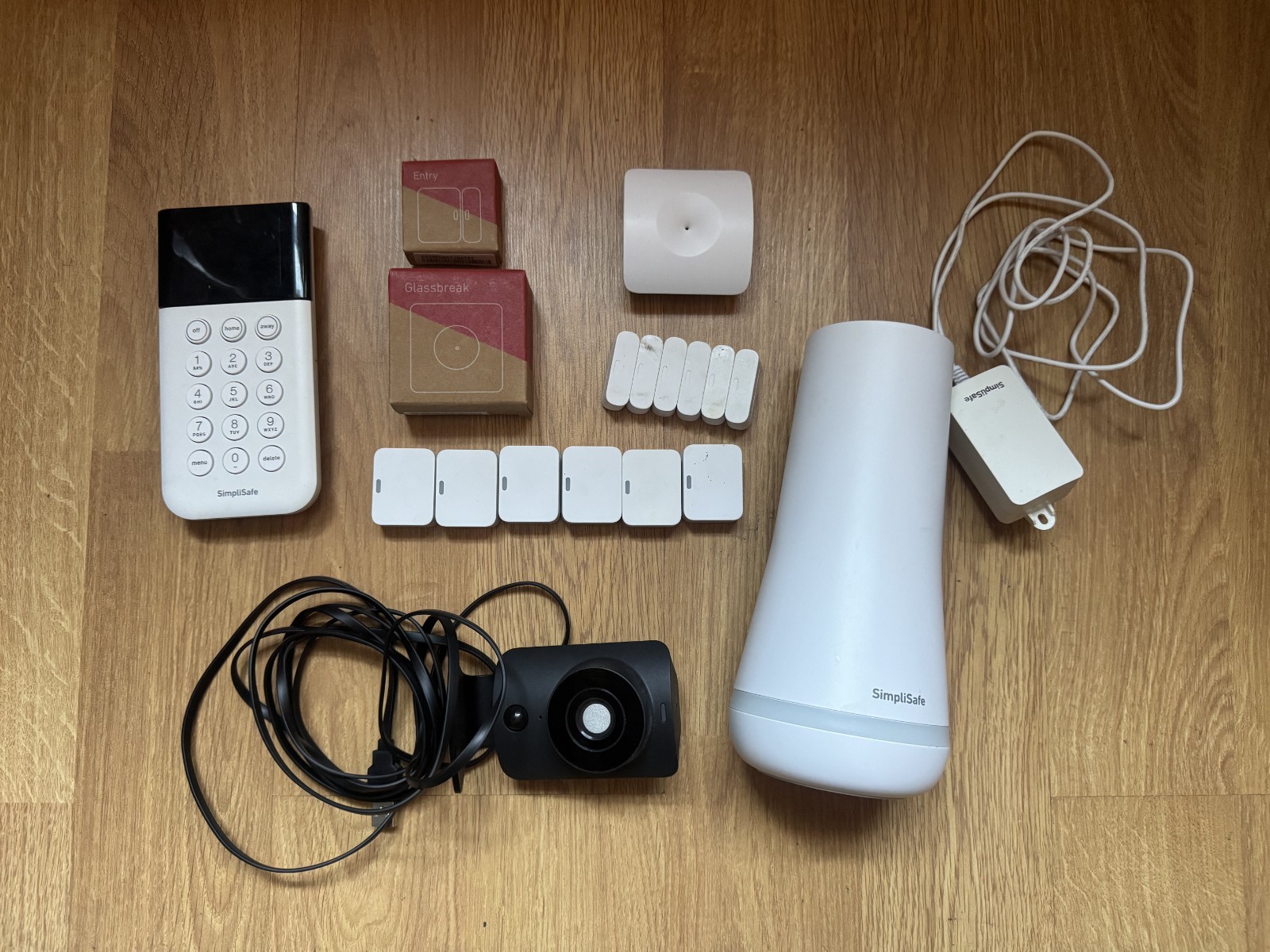 Simplisafe Security System, 12pc, Gen 3. Base, Indoor Camera, Keypad, Sensors