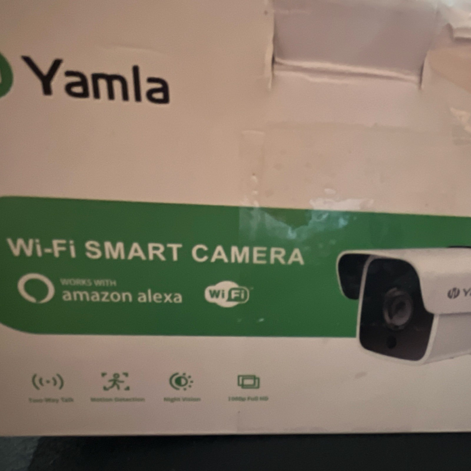 Yamla Wi-Fi IP/Network Surveillance Camera 1080p Alexa Night Vision Motion