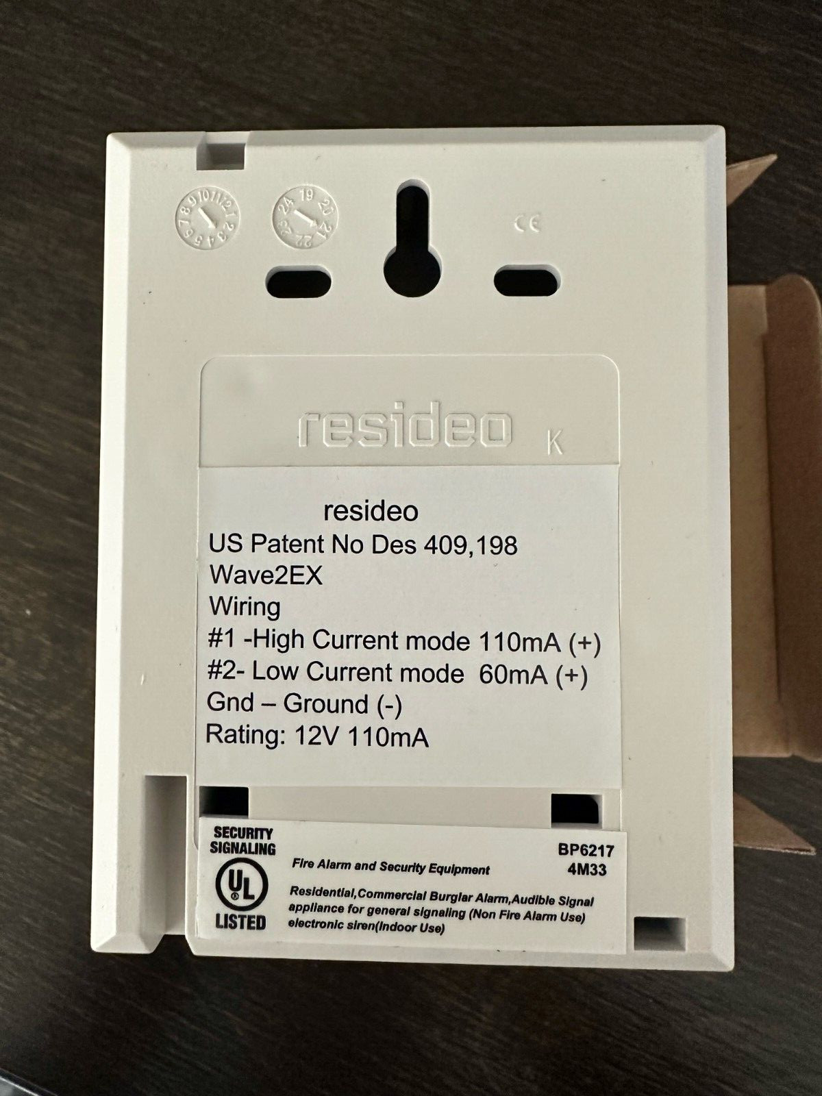 Resideo WAVE2EX Indoor Siren BRAND NEW
