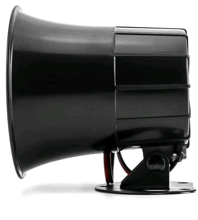 Electric Siren Horn DC 12V 119dB Wired Alarm for Home Security System 6 Tone