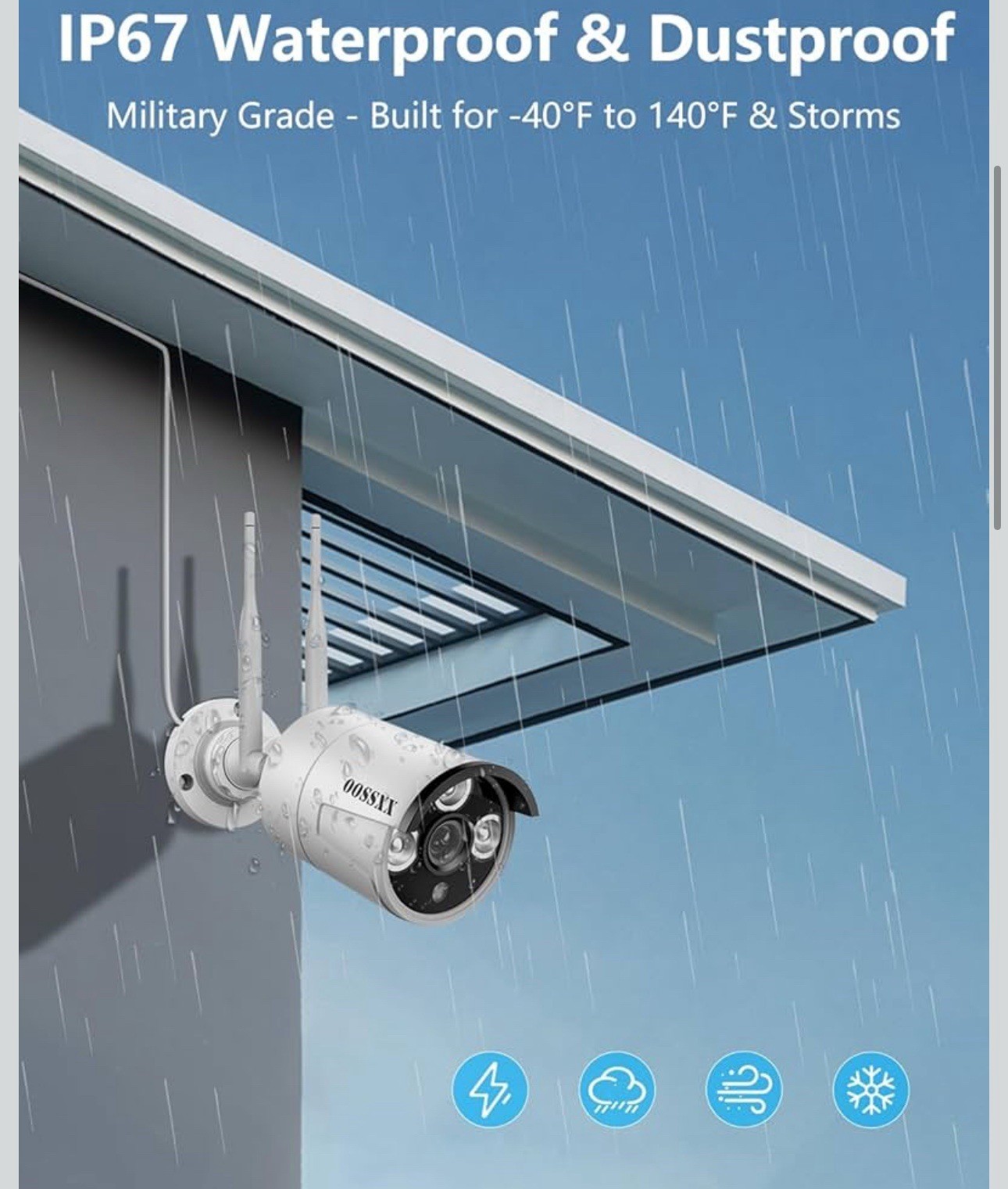 (2026 Update) Wireless Security Camera System, 10CH Wifi NVR with 8 X 3MP Dual A