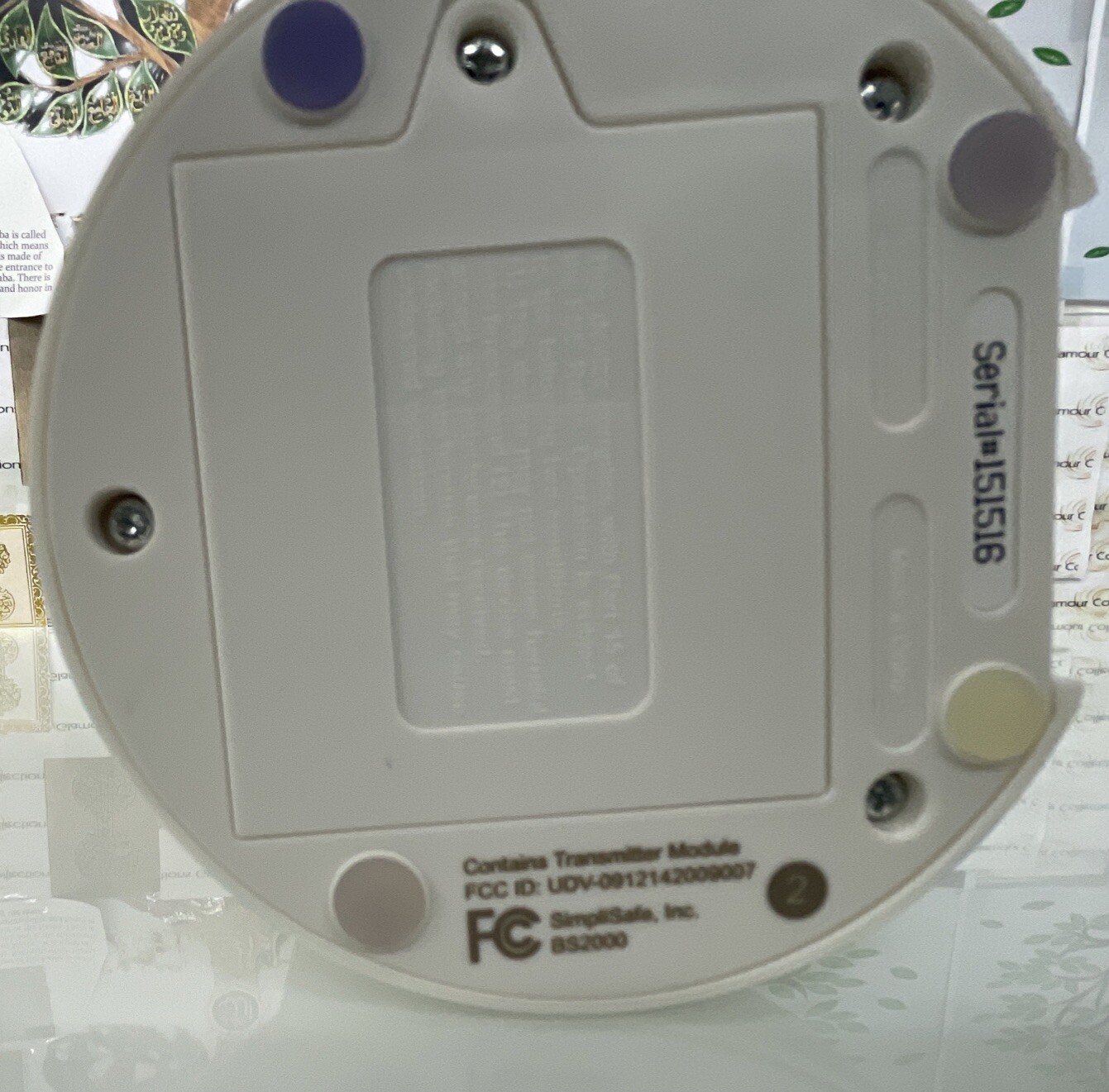 SimpliSafe Home Security System Base Station SS-1500 BS2000 With Key Fob (J3)