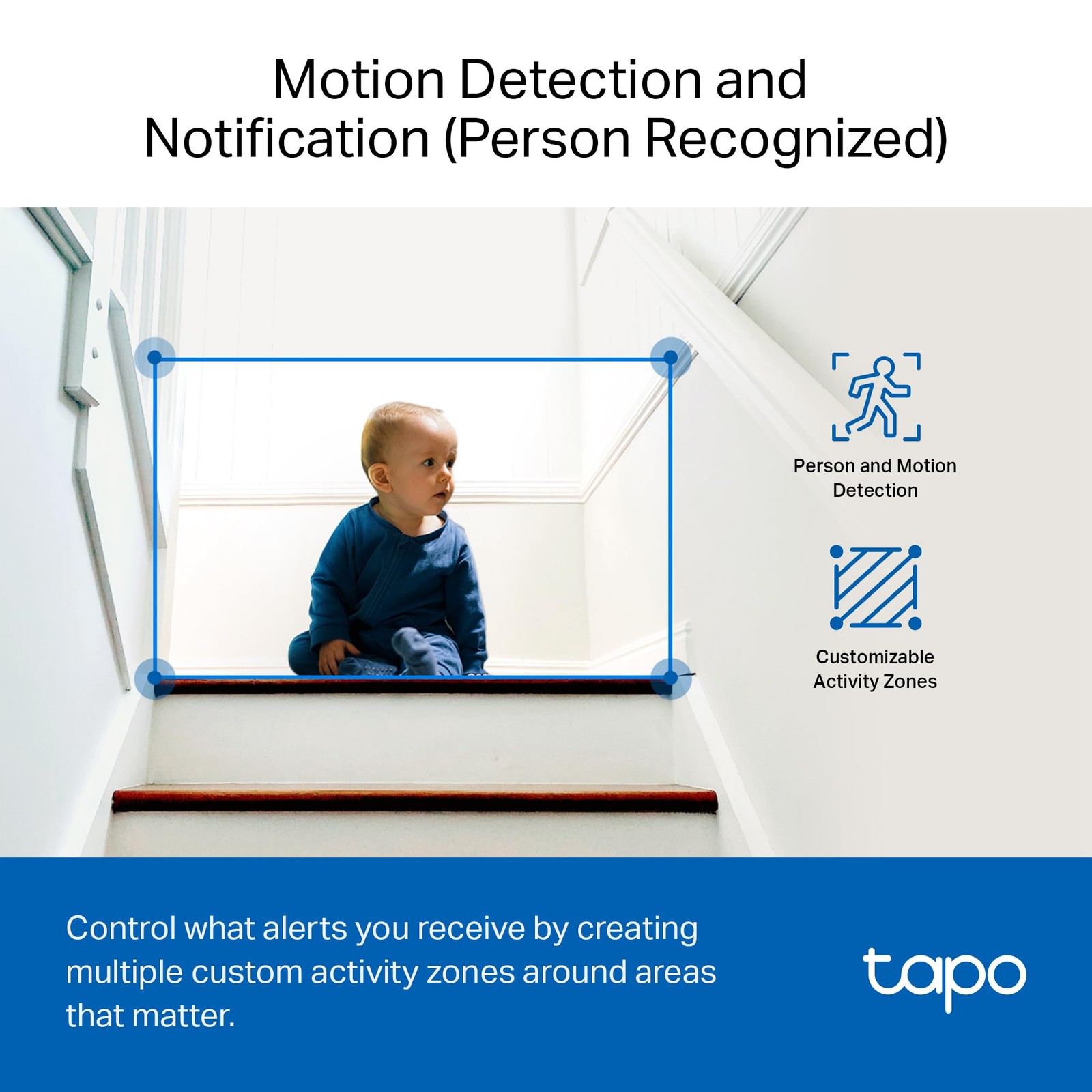 Tapo 1080P Indoor Wired Security Camera – Works as a Baby & Pet 4-Pack, White