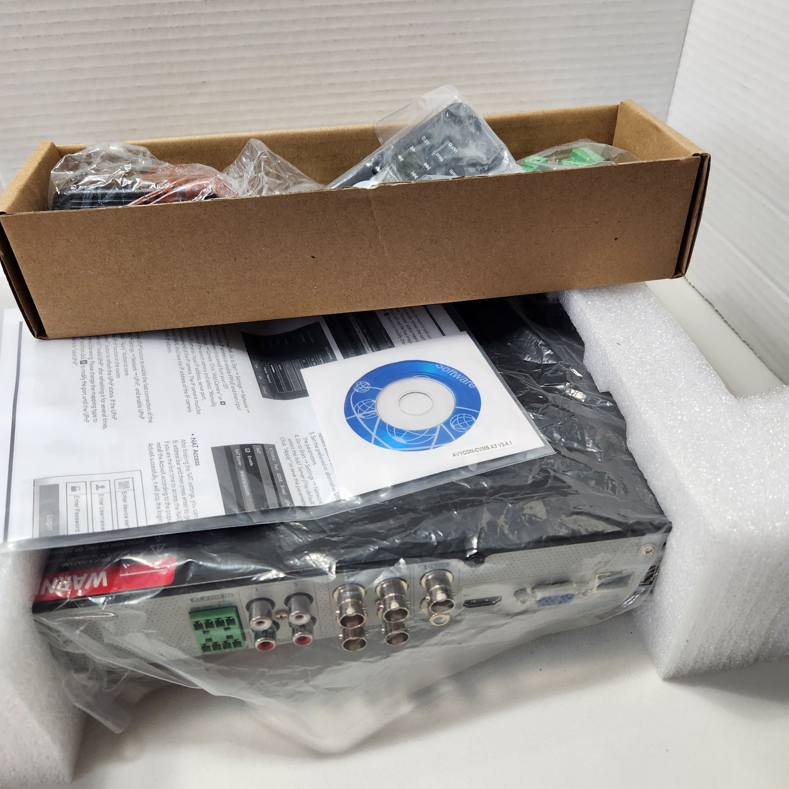 Avycon 4 Channel 4K 8MP Security DVR 2TB Hard Drive H.265 w/ Remote & Mouse