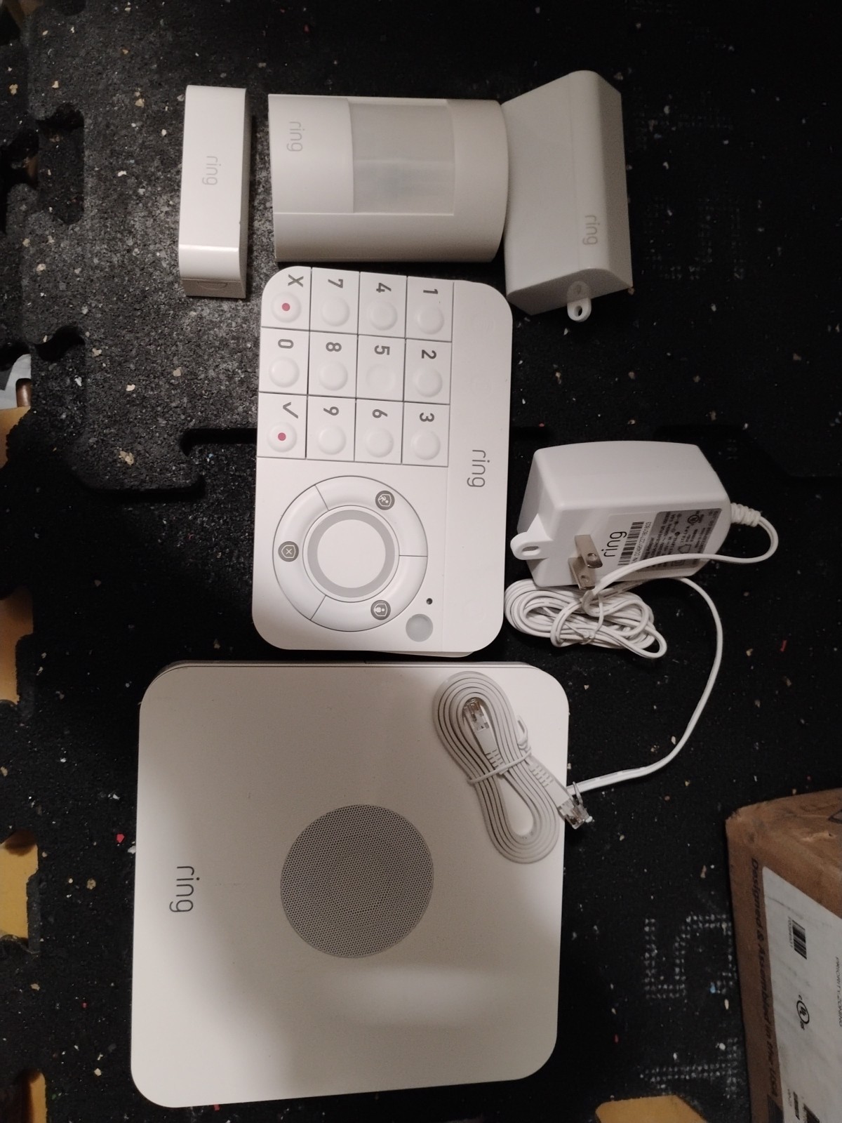 Ring Alarm Motion Alert 5 Piece Kit, Home Security System, Works w/Alexa – White
