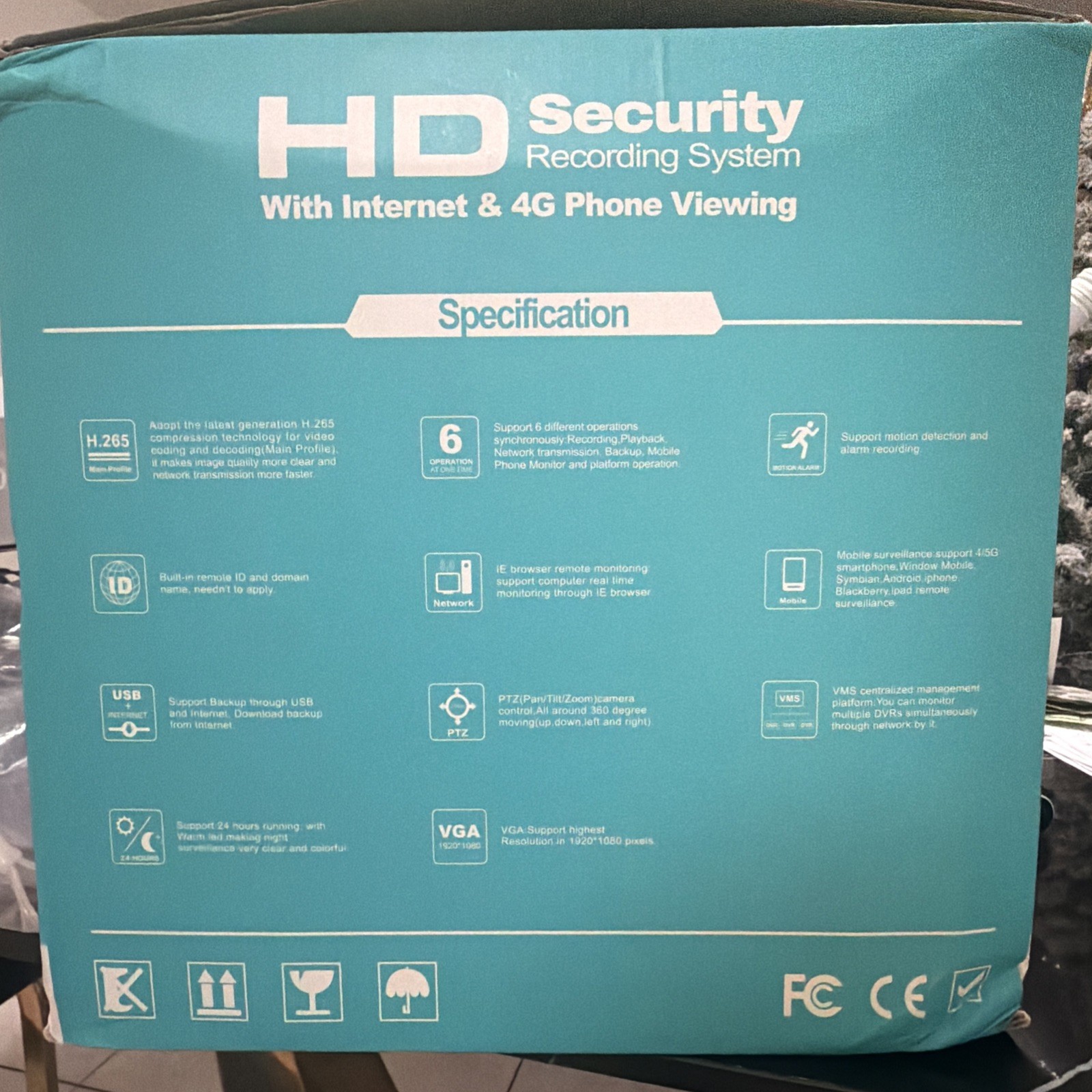 Video Surveillance Security System 4K Ultra HD