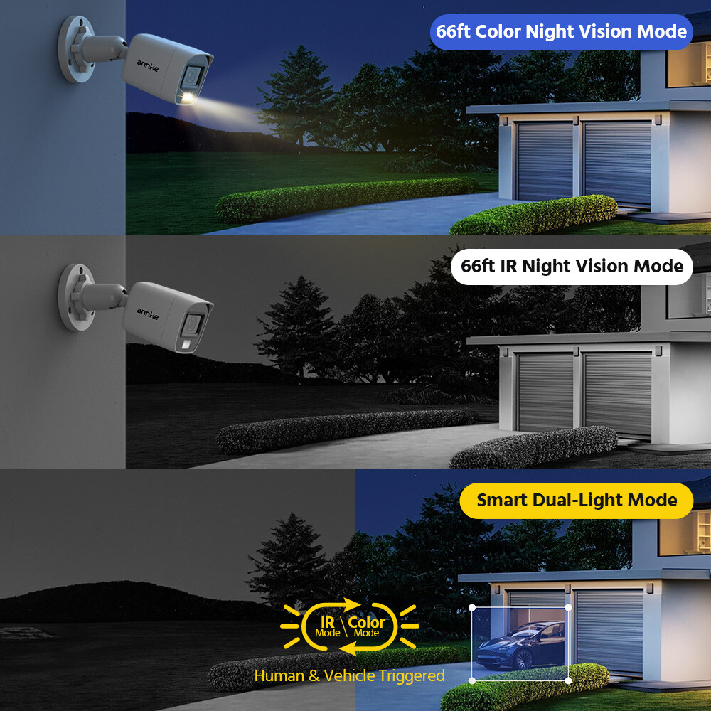 ANNKE 4pcs 1080P HD Security Camera 2MP CCTV Outdoor Night Vision IR Motion IP66
