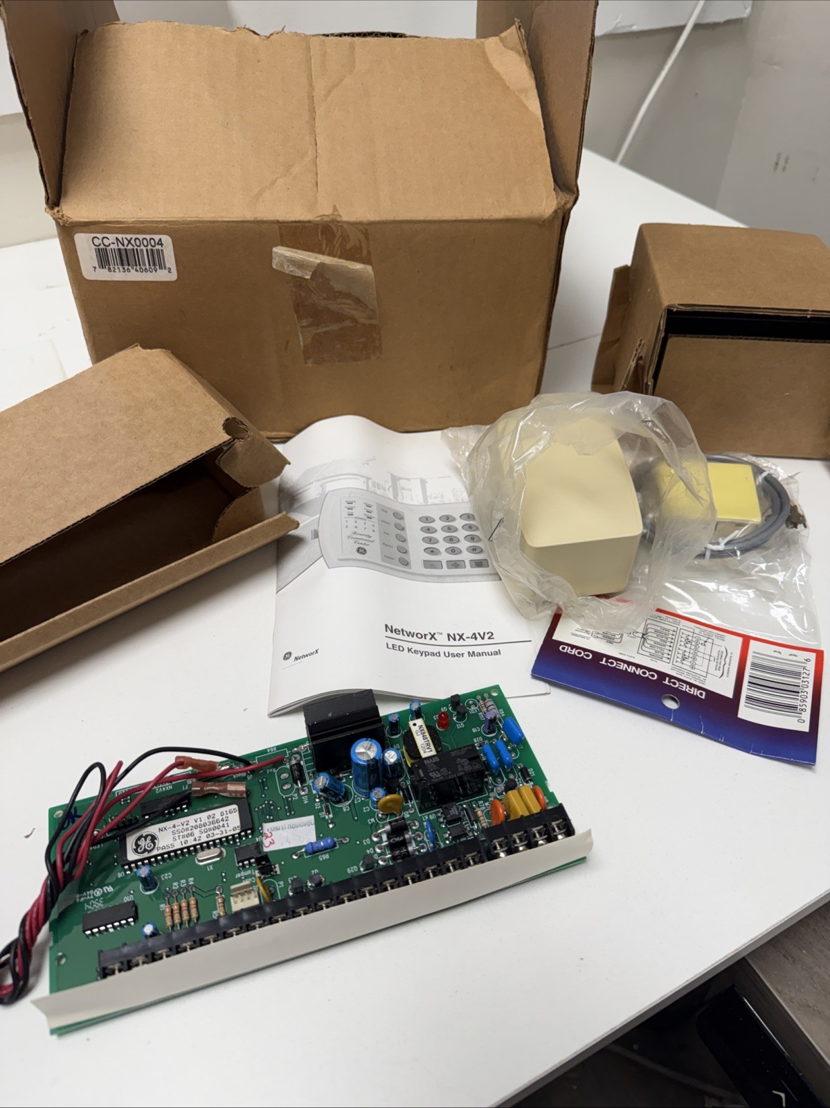 GE CADDYX Interlogix NX-4-V2 KIT 6032 Security System Control board NEW