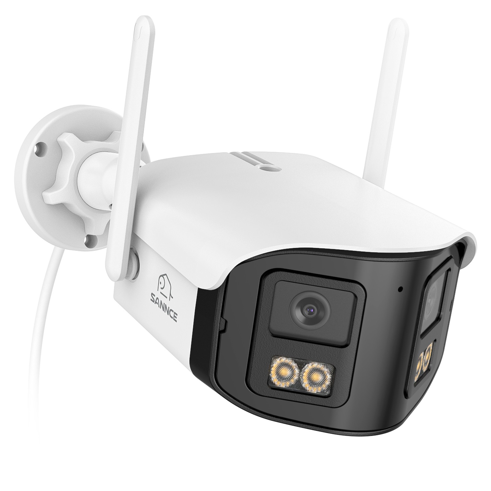 SANNCE 4MP Wireless Dual Lens Security IP Camera Color Night Vision 2 Way Audio