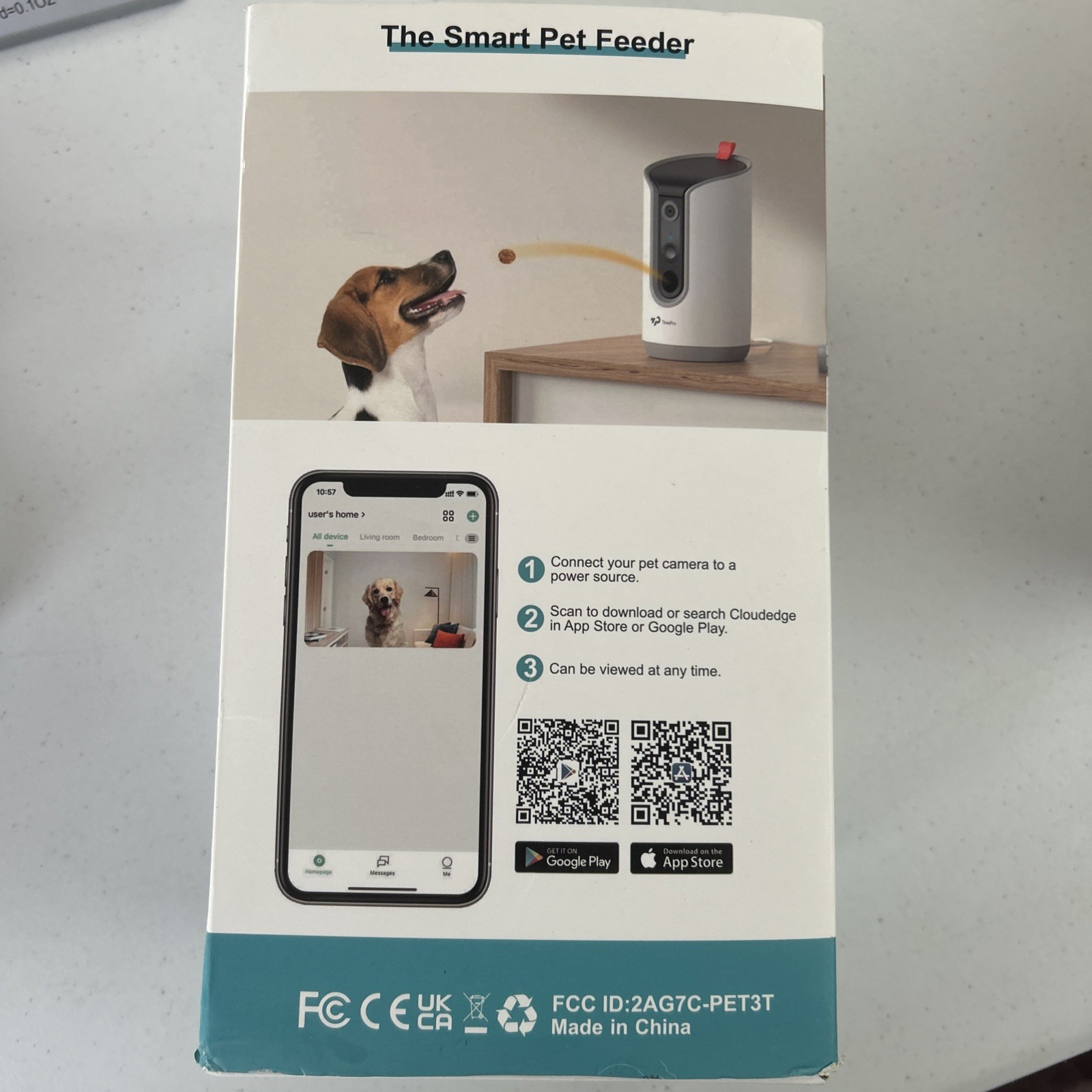 OPEN BOX – Pet Camera / Treat Dispenser TkenPro Pet Treat Dispensing