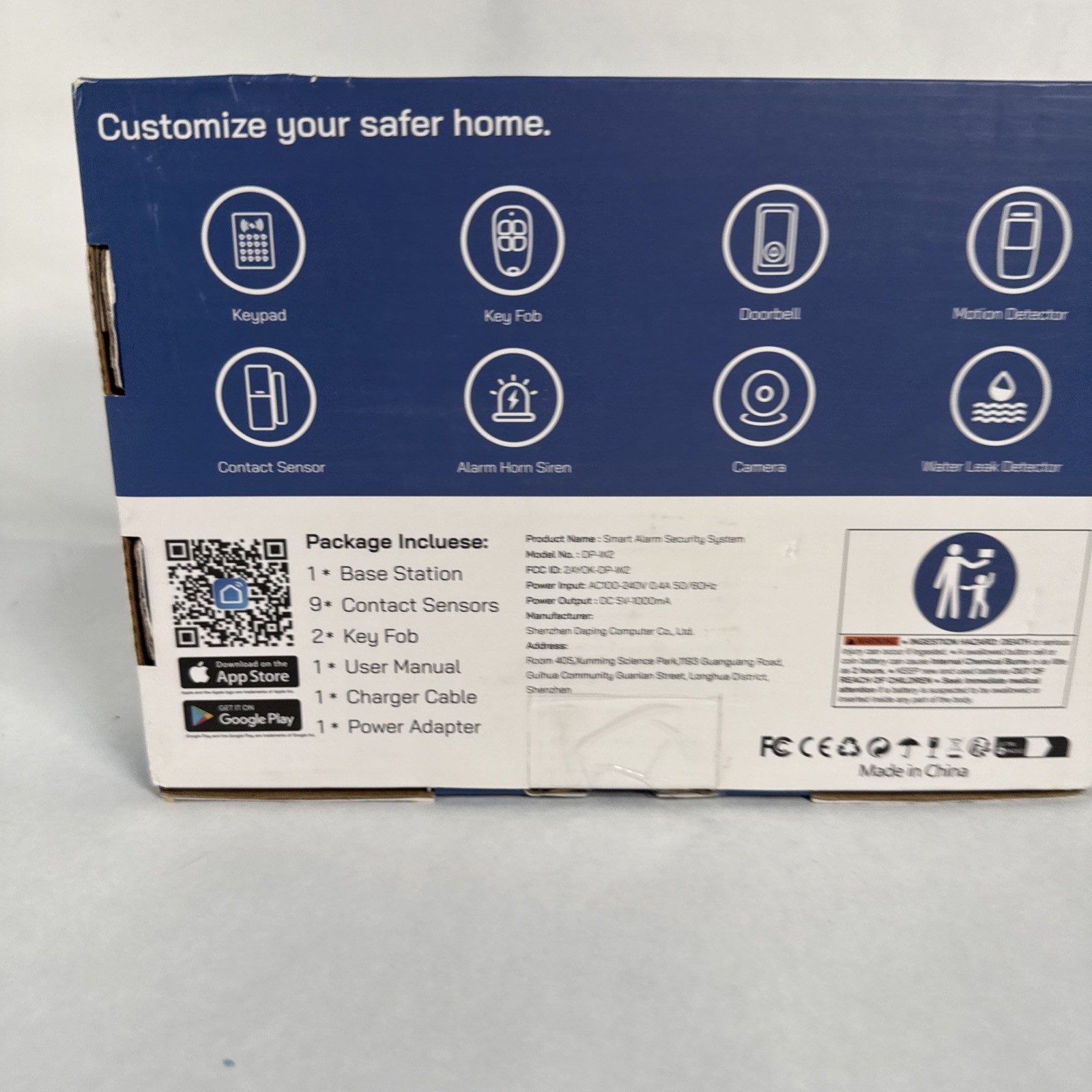 Tolviviov 12 Piece WiFi Home Security Alarm System w/ App Alerts, No Monthly Fee