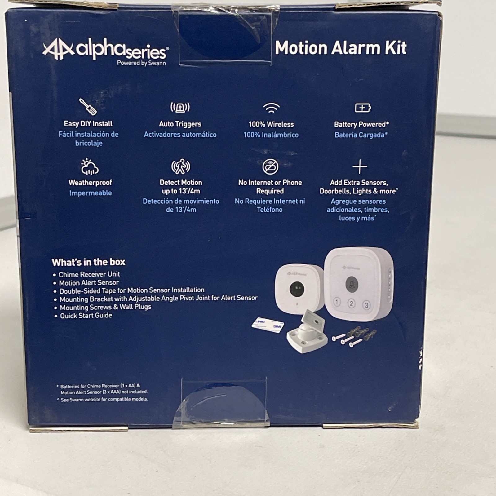 Swann Alpha Series Wireless Motion Sensor Unit & Chime. Easy Installation