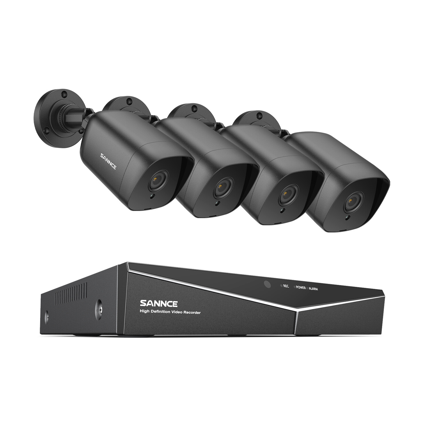 SANNCE 8CH DVR 5MP Video CCTV Security Camera System Outdoor EXIR Night Vision