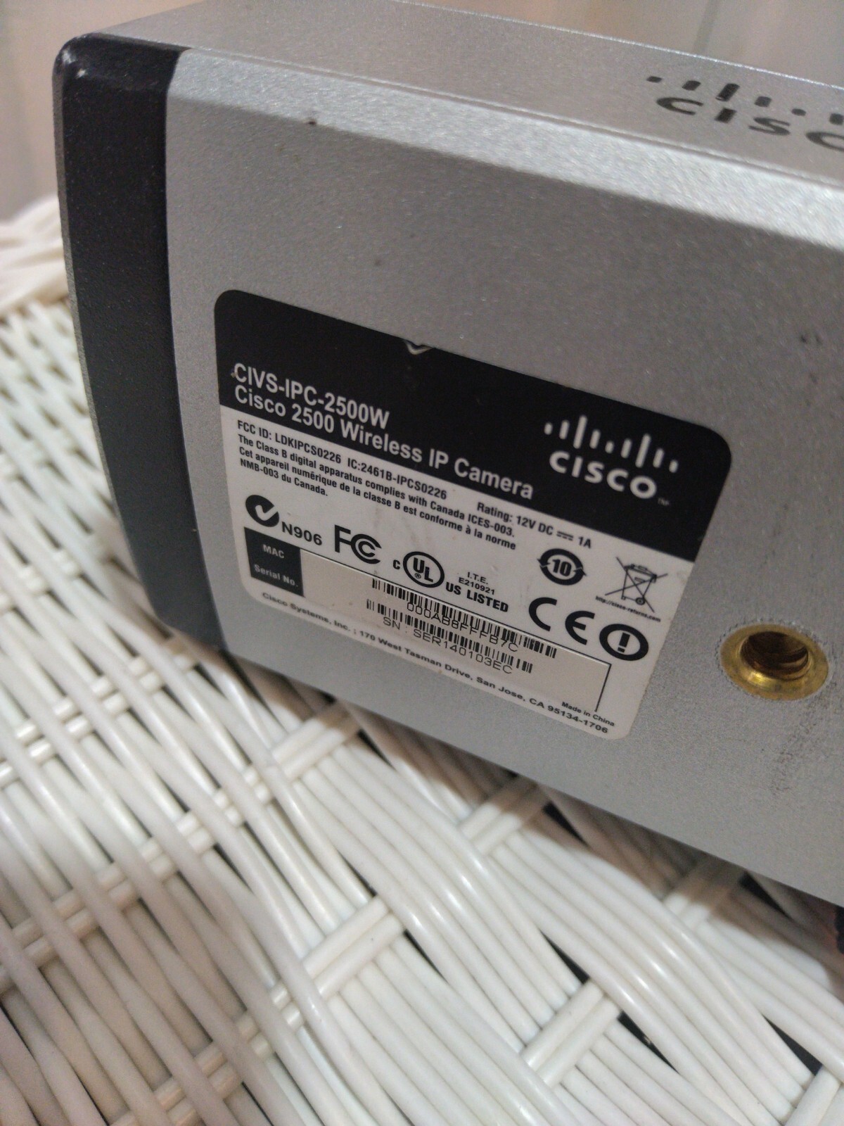 Cisco CIVS-IPC-2500 Cisco 2500 IP Camera Unit Only No Power Supply