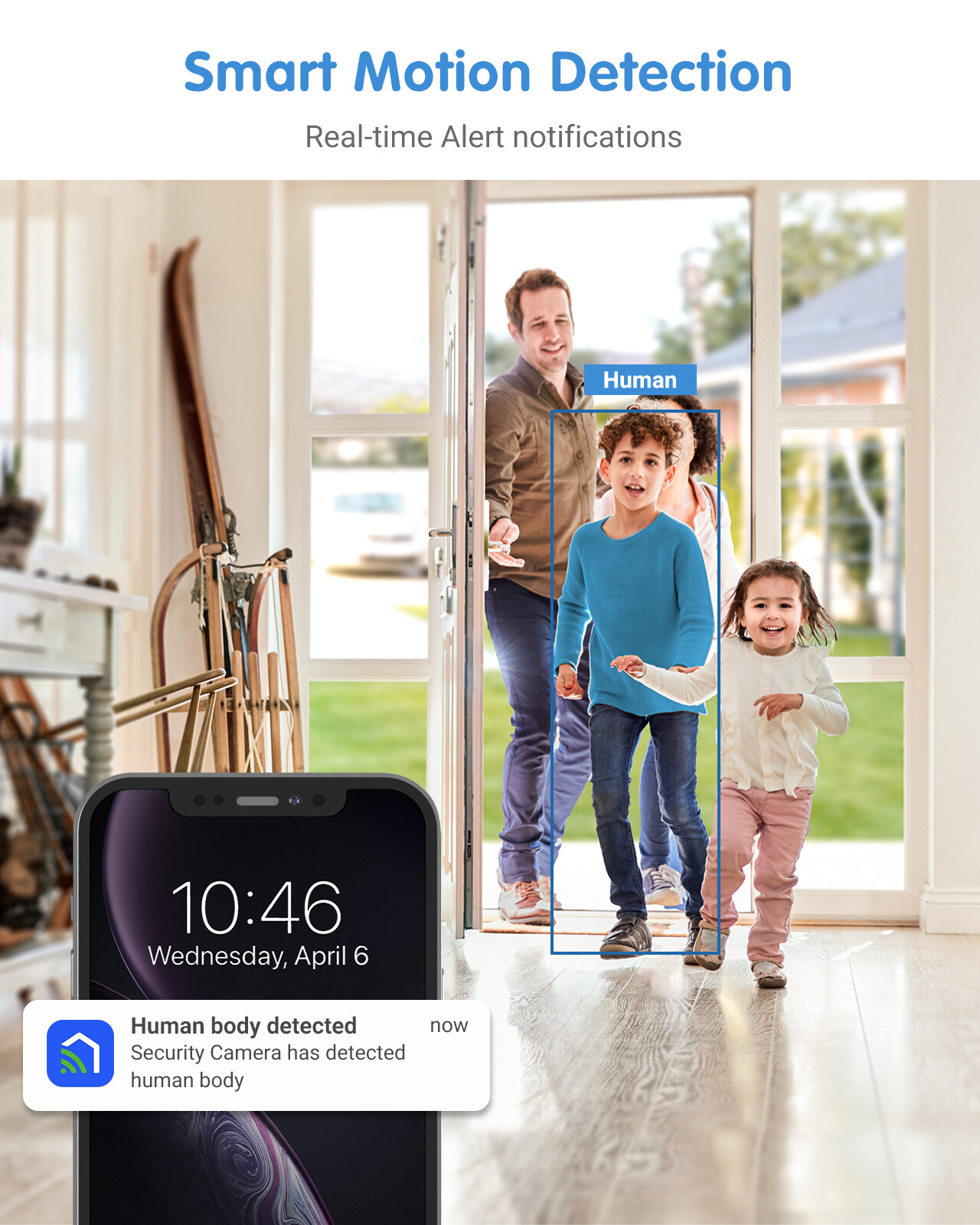 ANNKE 1080P WiFi IP Security Camera Pan/Tilt Two Way Audio Home Baby Pet Monitor