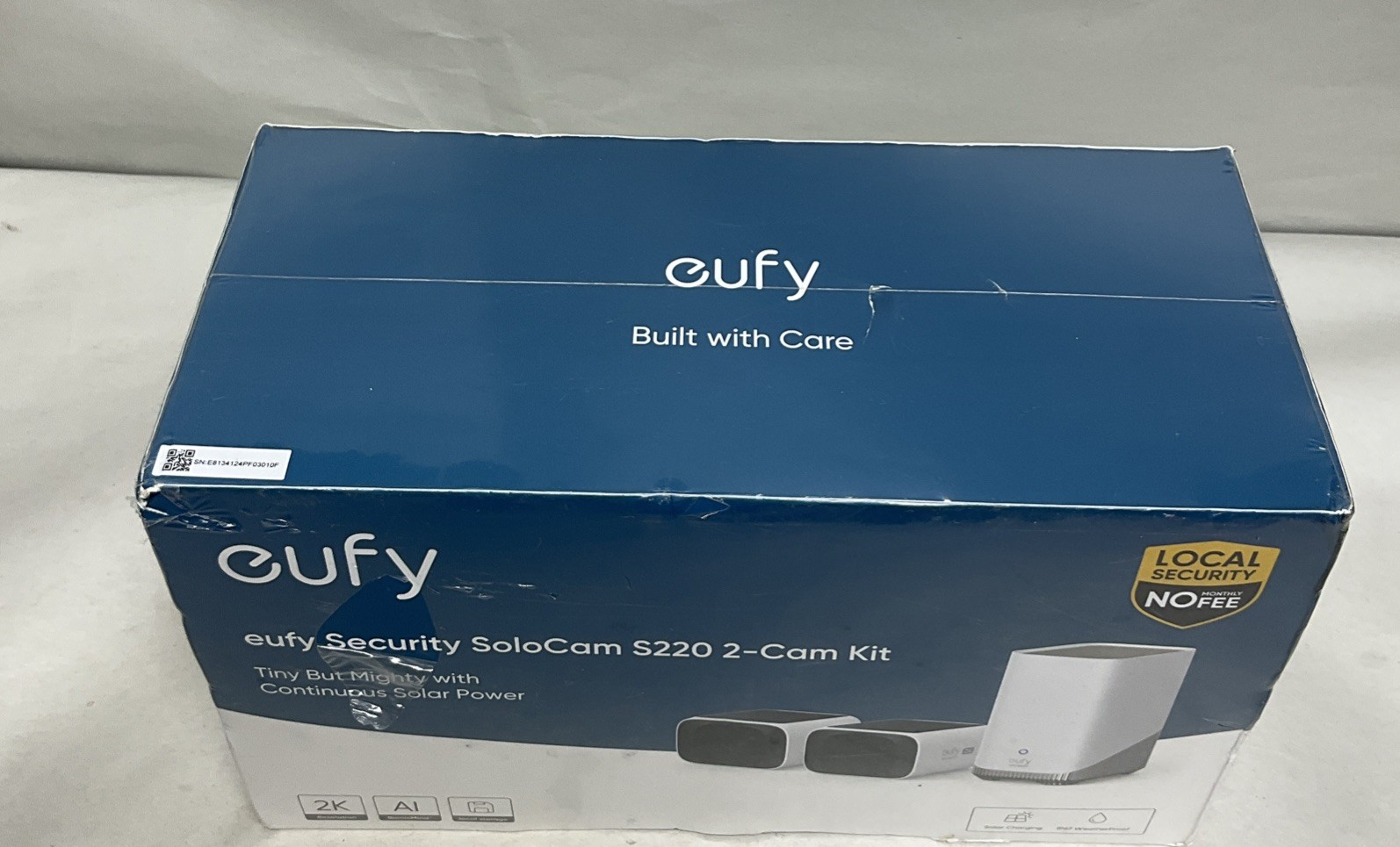Eufy – SoloCam S220, 2-Outdoor Wireless 2K Solar Powered Security Cameras