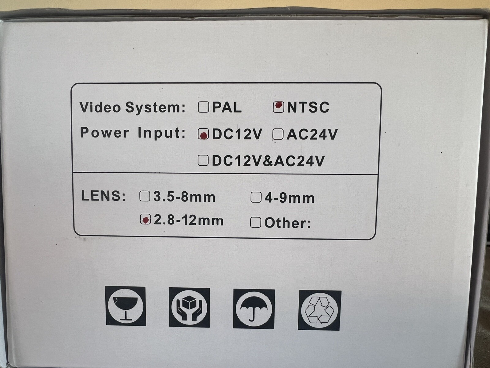 CCTV Lot 5 Infrared Cameras 7 Junction Boxes, Power Supply, H.264 8 Channel DVR